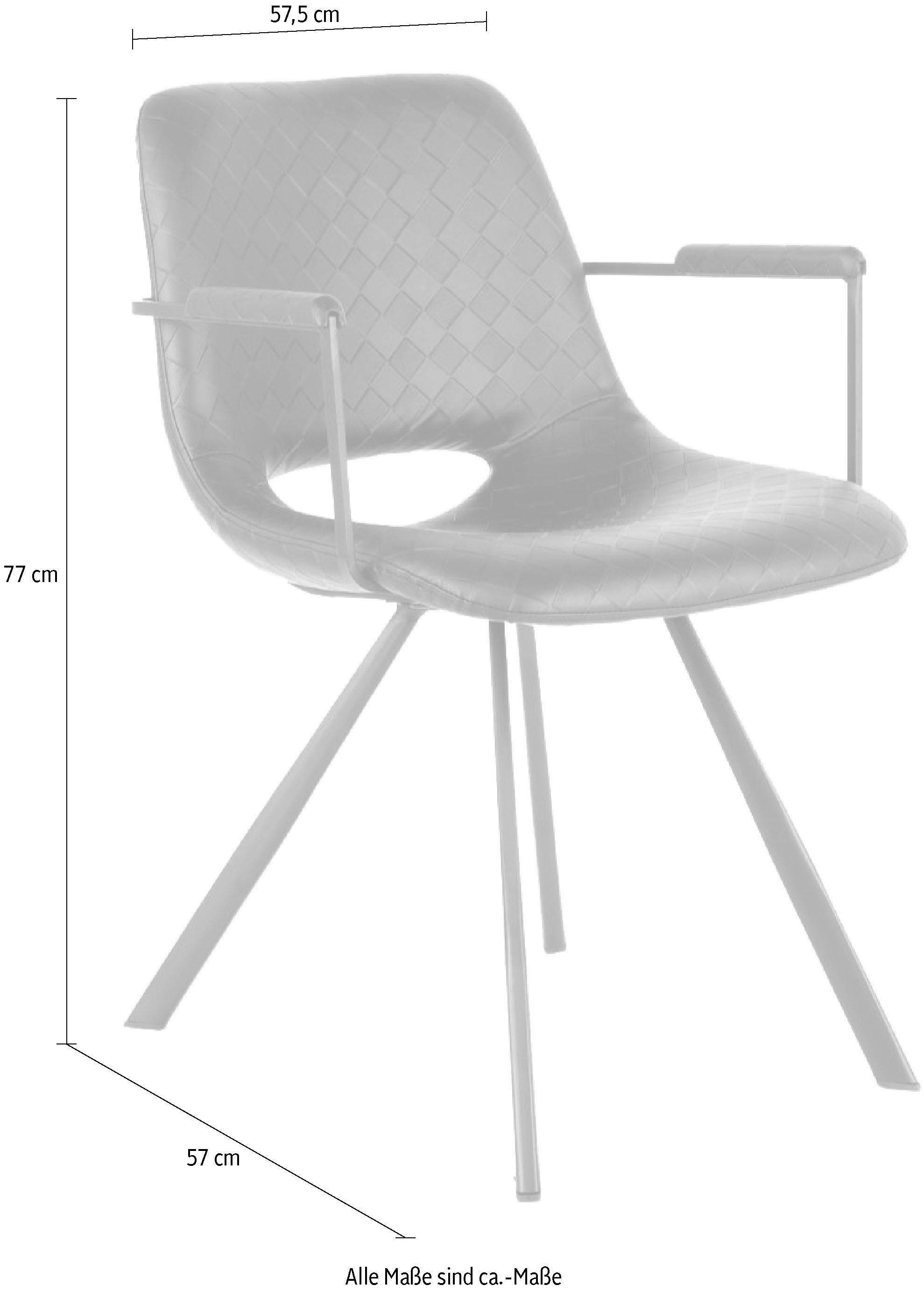 Kayoom Stoel Josephine 625 2-delige set, onderhoudsvriendelijk (set, 2 stuks)