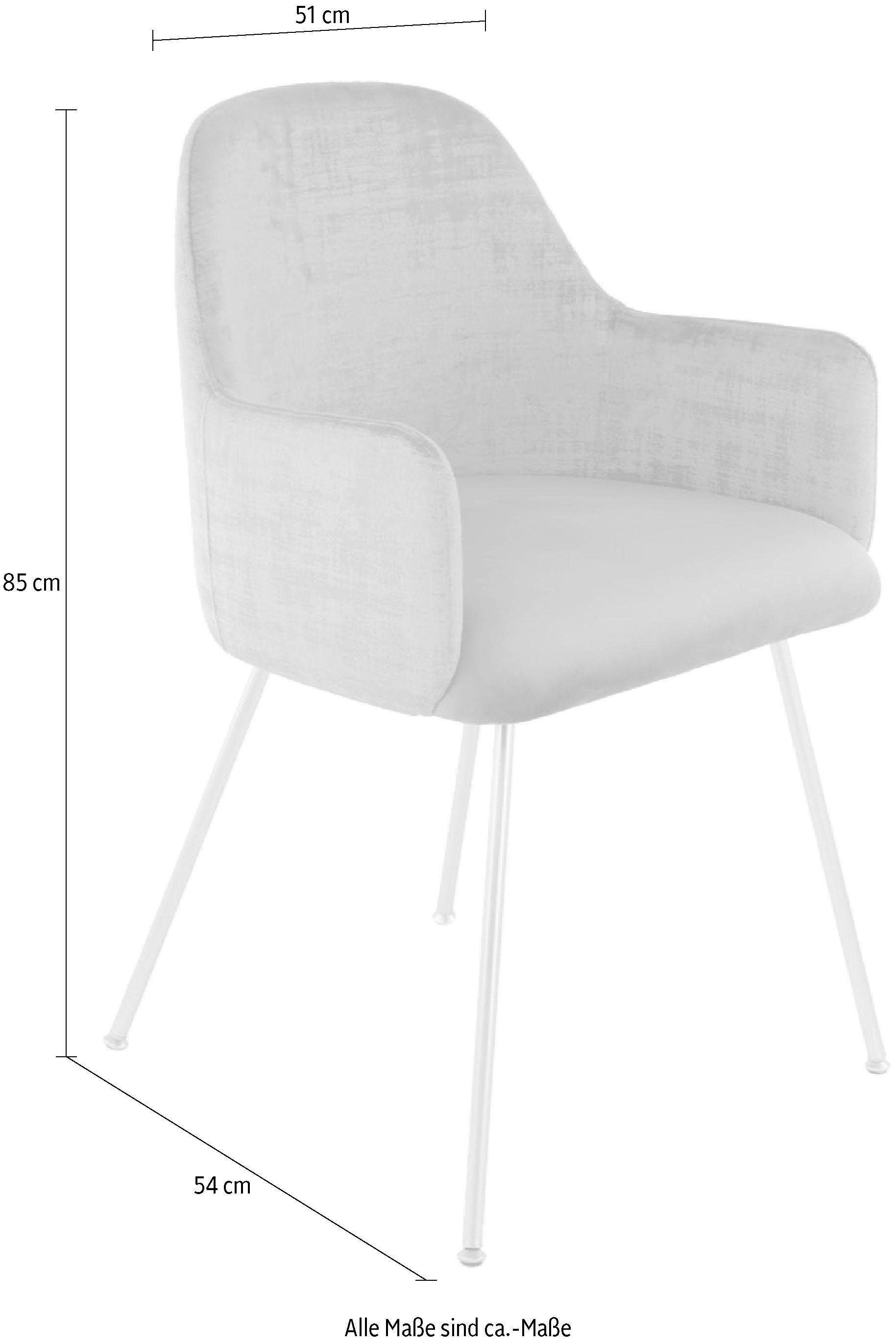 Kayoom Stoel Richard 525, moderne stoel met armleuningen, tweekleurig ontwerp (1 stuk)
