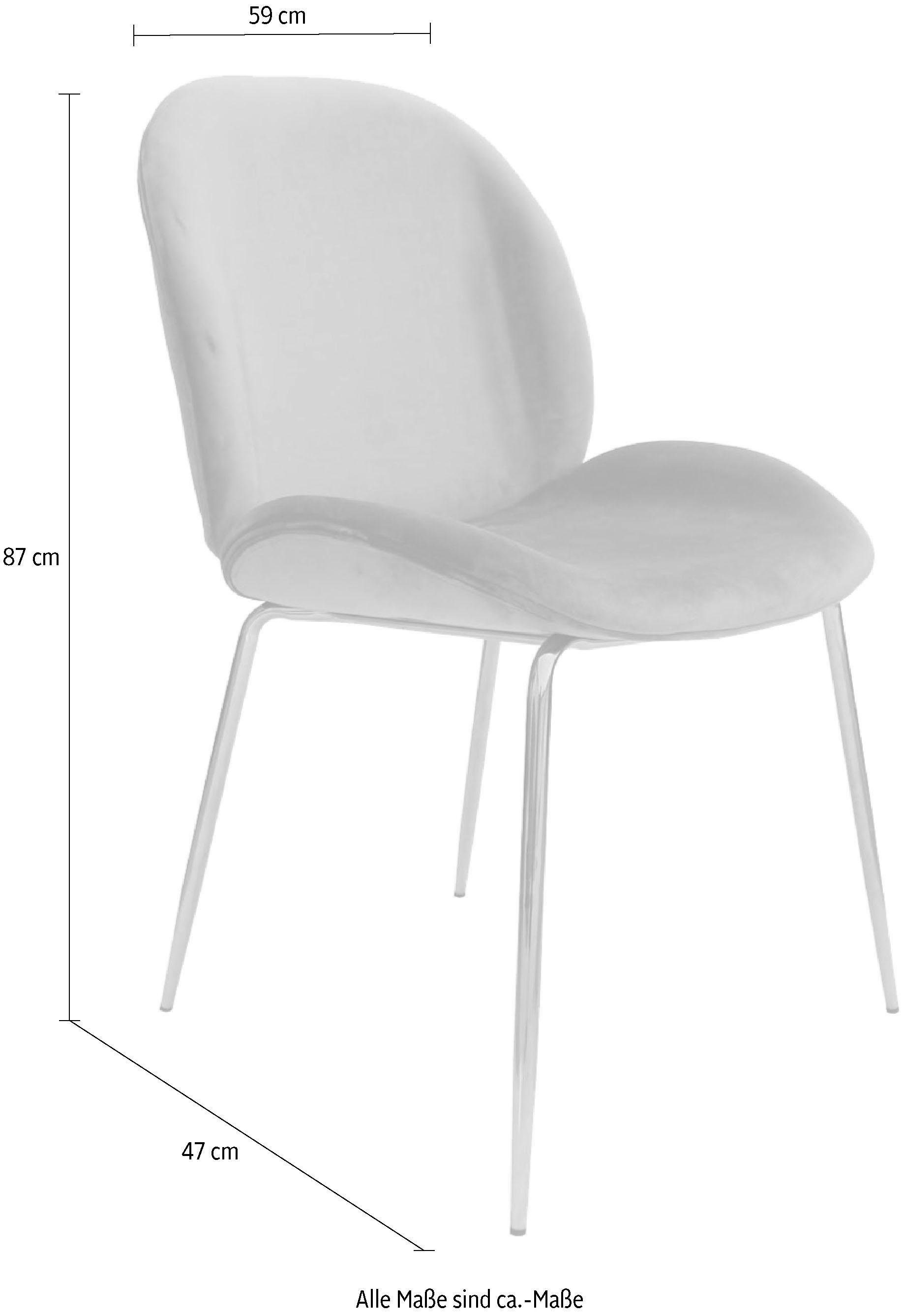 Kayoom Stoel Charlize 110 2-pack, TOPSELLER! Eetkamerstoelen, moderne uitstraling (set, 2 stuks)