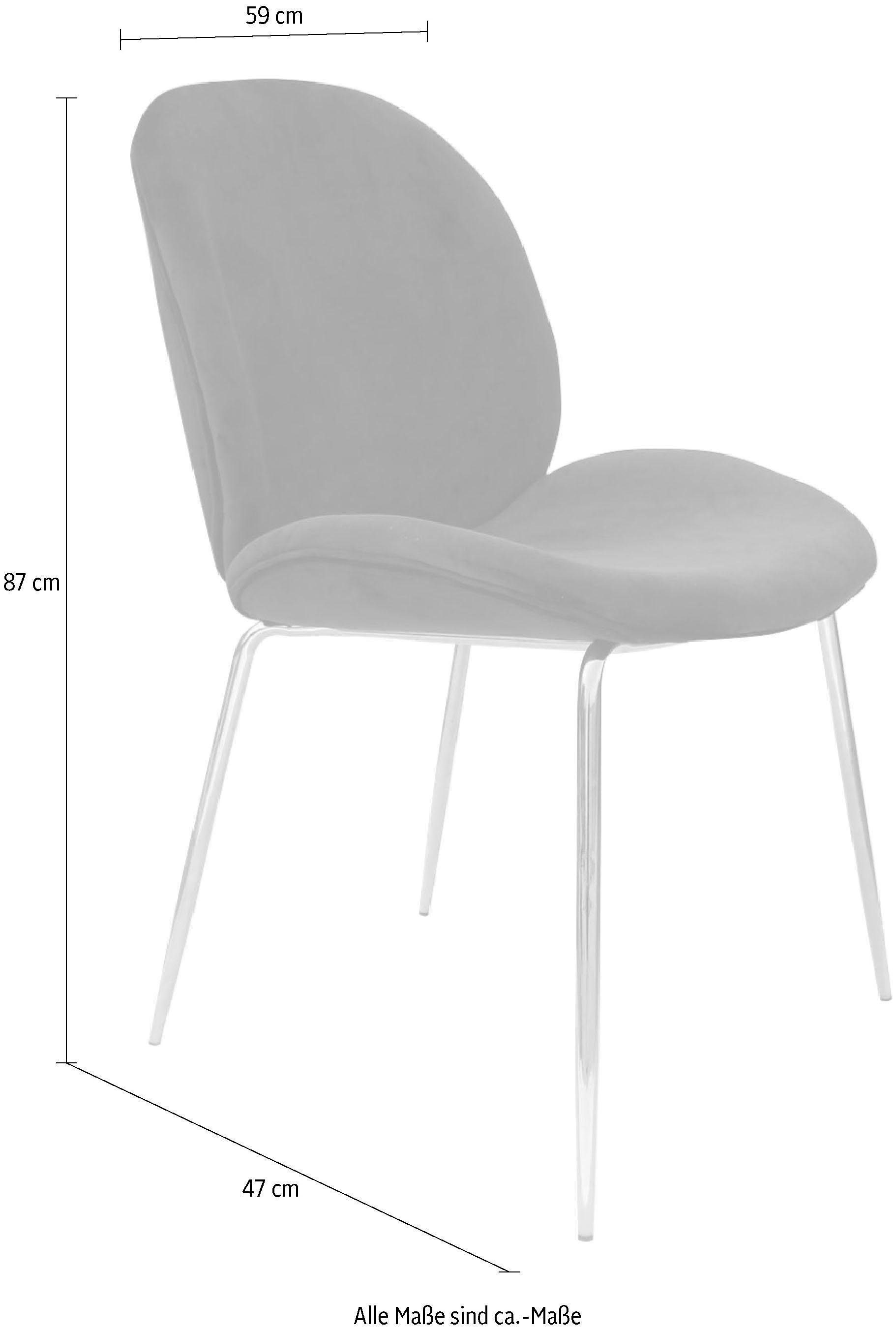 Kayoom Stoel Charlize 110 2-pack, TOPSELLER! Eetkamerstoelen, moderne uitstraling (set, 2 stuks)
