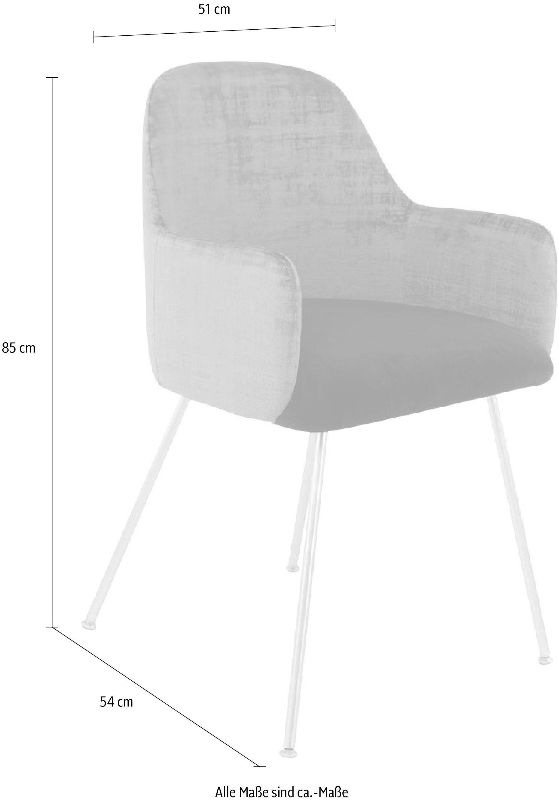 Kayoom Stoel Richard 525, moderne stoel met armleuningen, tweekleurig ontwerp (1 stuk)