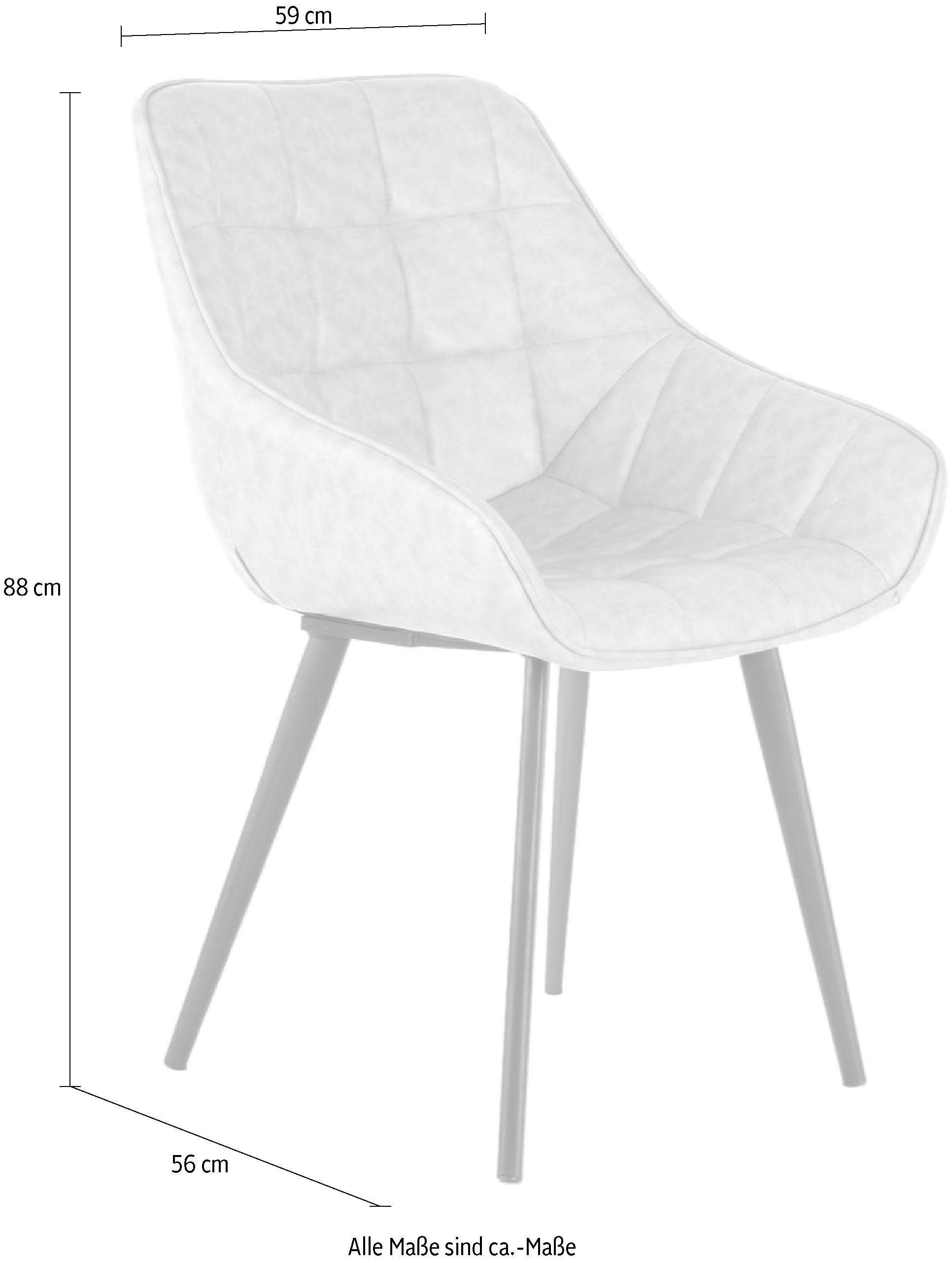 Kayoom Stoel Demi 325 2-delige set, relaxstoel, effen kleurontwerp onderhoudsvriendelijk, elegante uitstraling, in subtiele kleuren (set, 2 stuks)