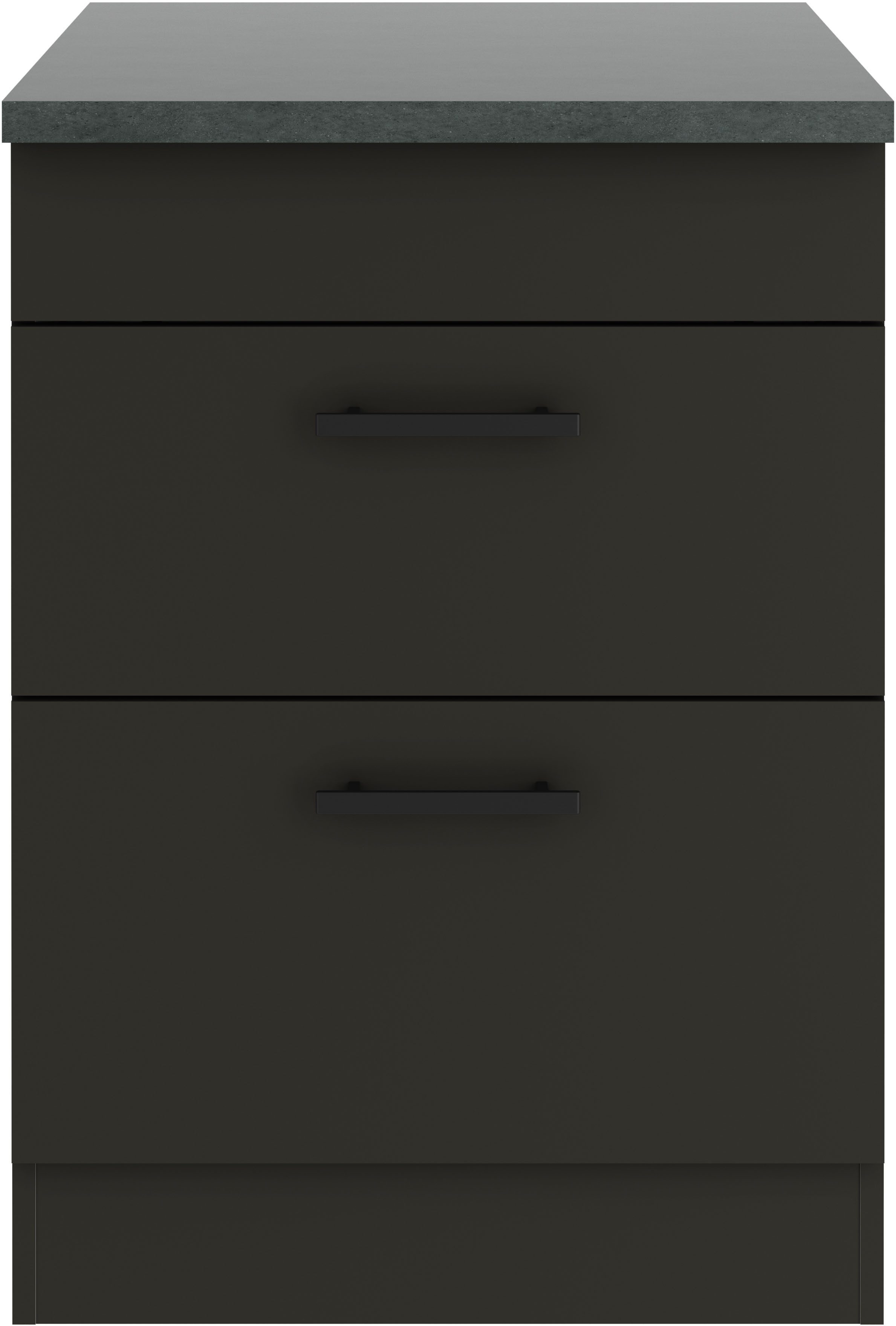OPTIFIT Ombouwkast voor fornuis Palma Breedte 60 cm, voor kookplaten, met 2 uittrekken