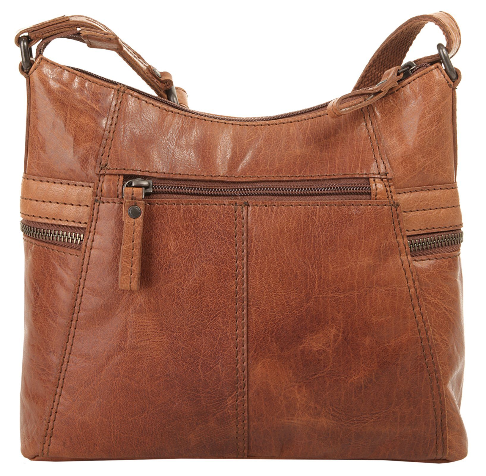 Spikes & Sparrow Schoudertas echt leder