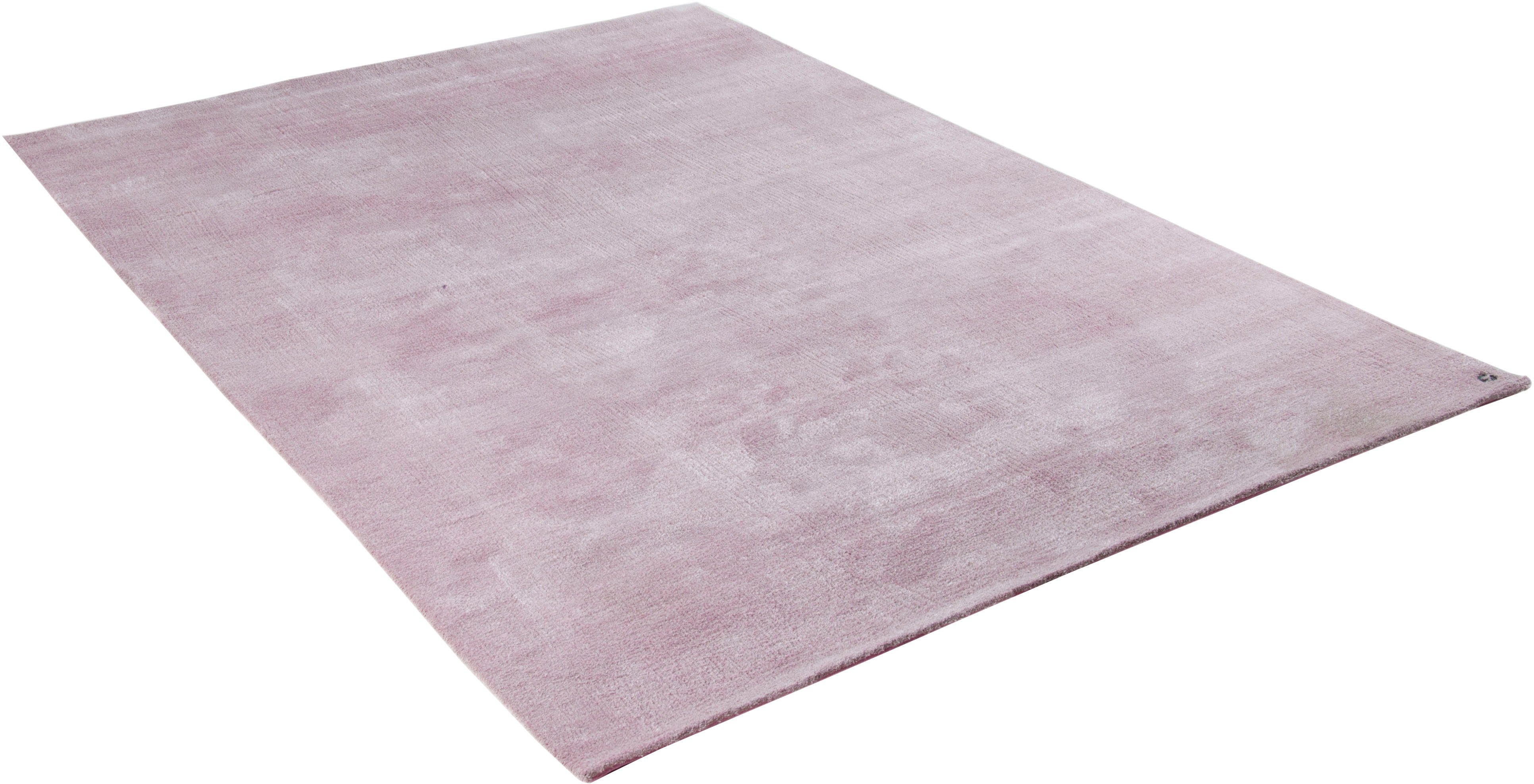 TOM TAILOR HOME Vloerkleed Powder uni Unikleuren, bijzonder zacht moderne vloerkleden maat 85x155 cm roze
