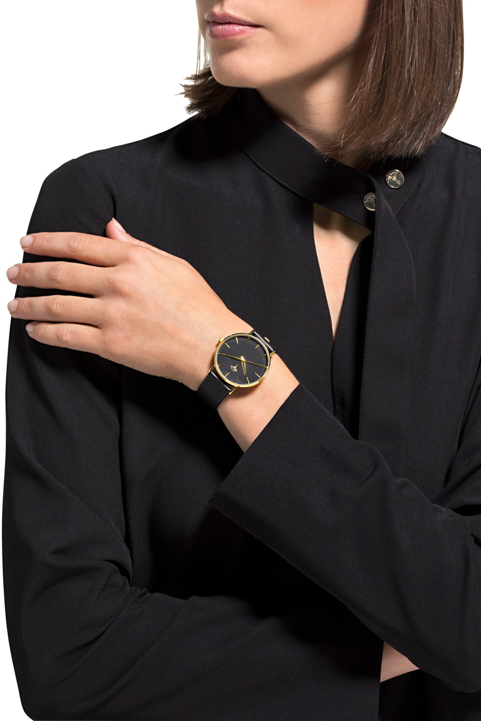 Joop! Kwartshorloge 2026575 Horloge, dameshorloge, leren band