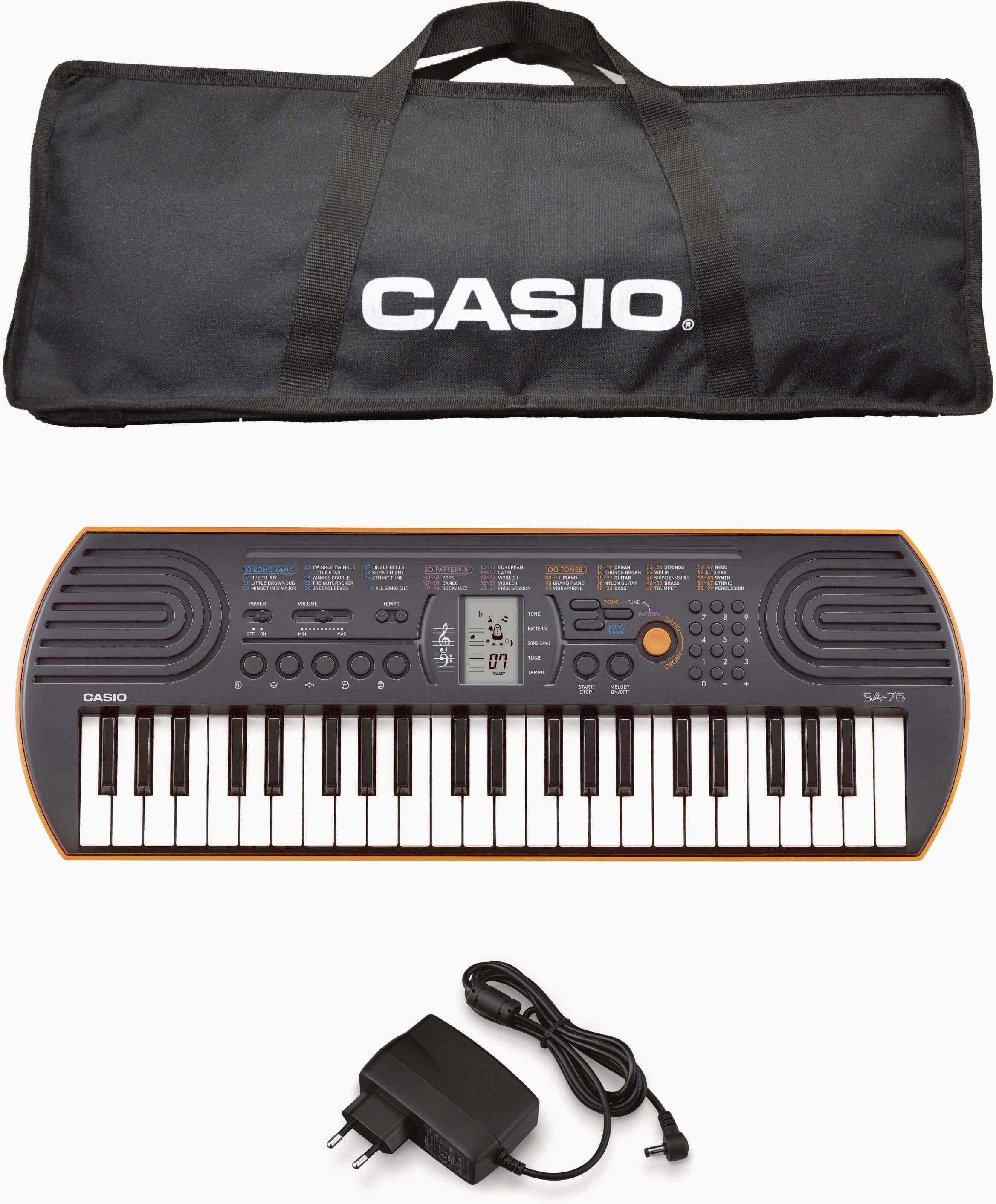 CASIO Home keyboard Mini-keyboard SA-76 (set)