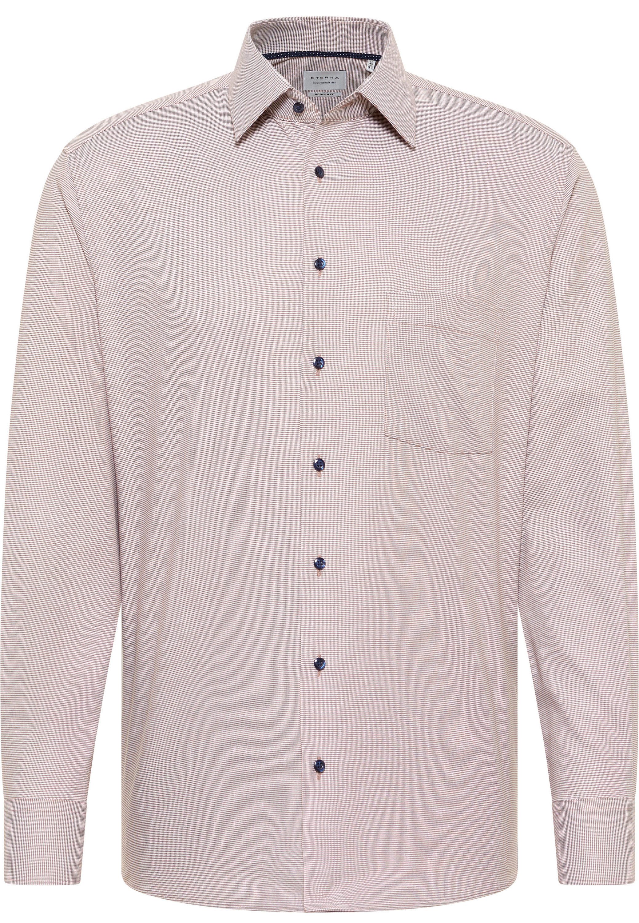 Eterna Overhemd met lange mouwen MODERN FIT NON IRON (strijkvrij)