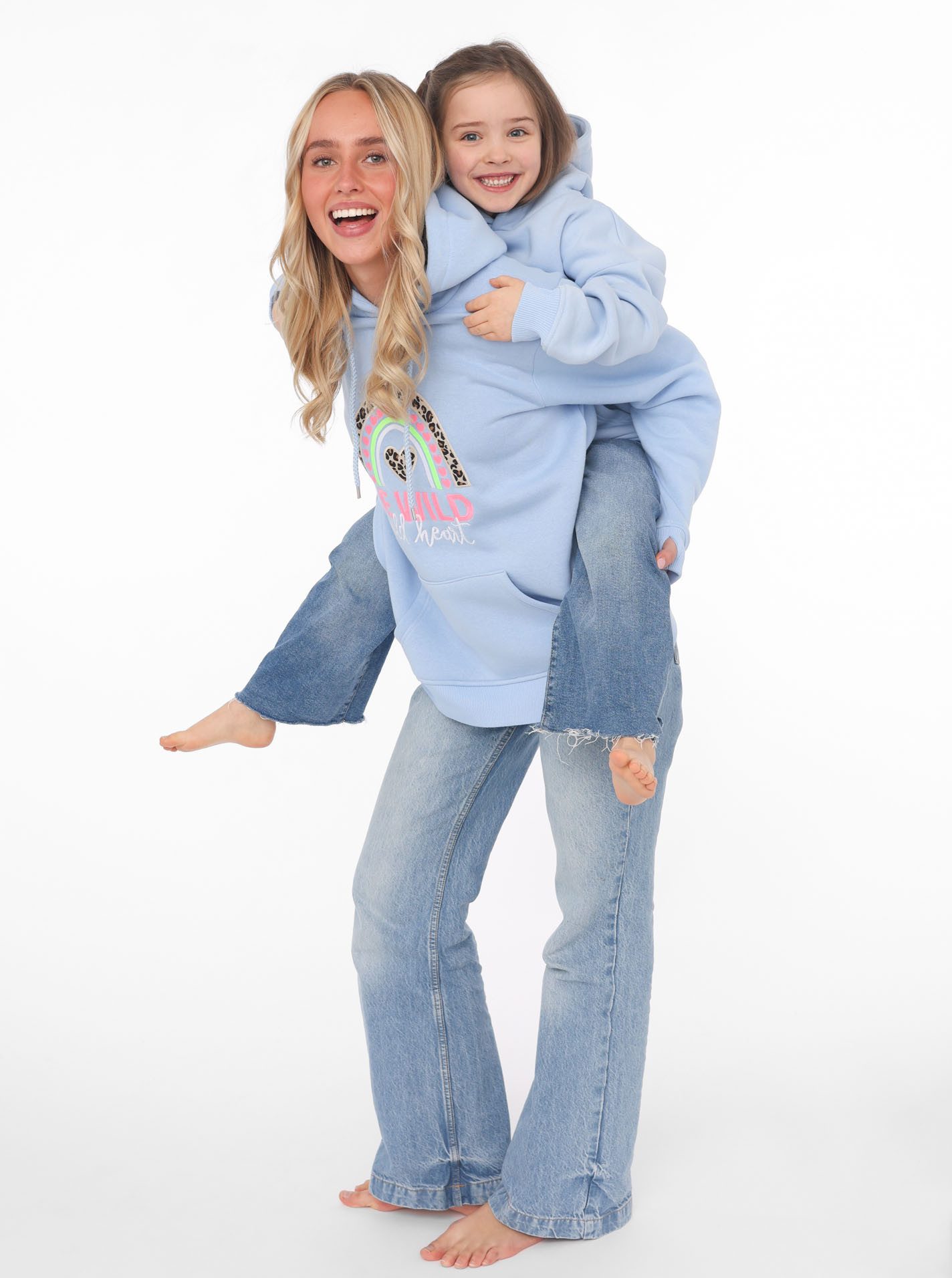 Zwillingsherz Hoodie "Nicki" met mini me-stijl voor moeders & dochters