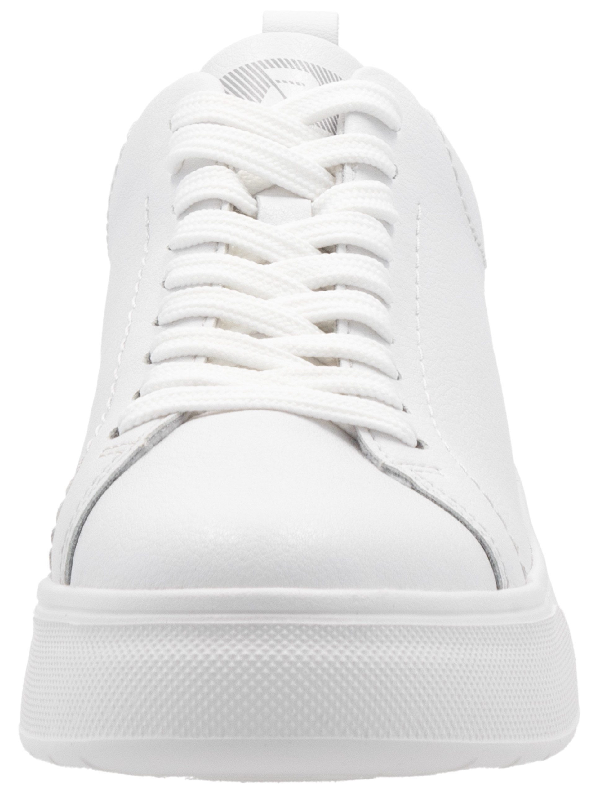 RIEKER Sport Plateausneakers , vrijetijdsschoen, lage schoen, veterschoen met schachtversteviging
