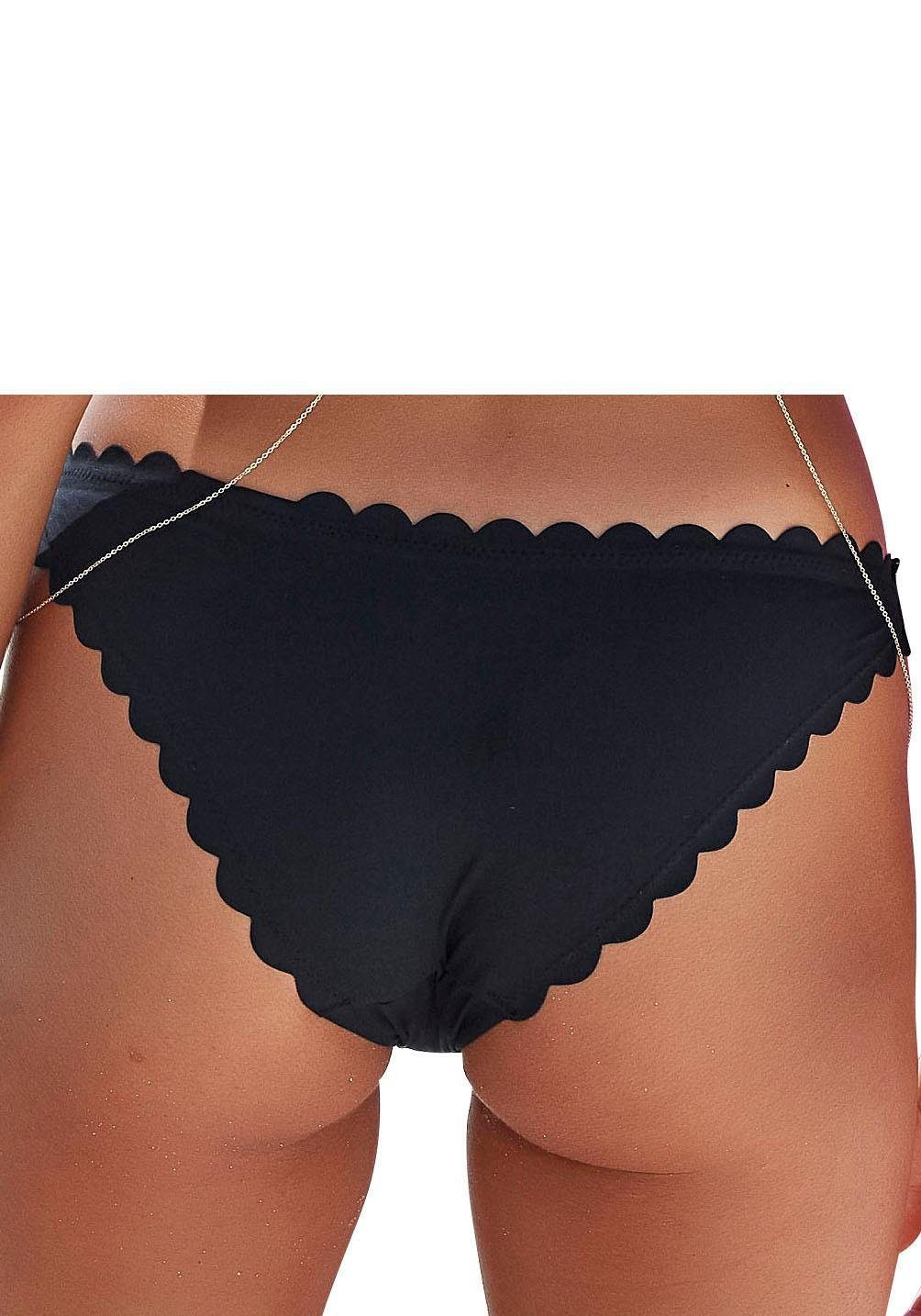 Lascana Bikinibroekje Scallop in strak brazilian model