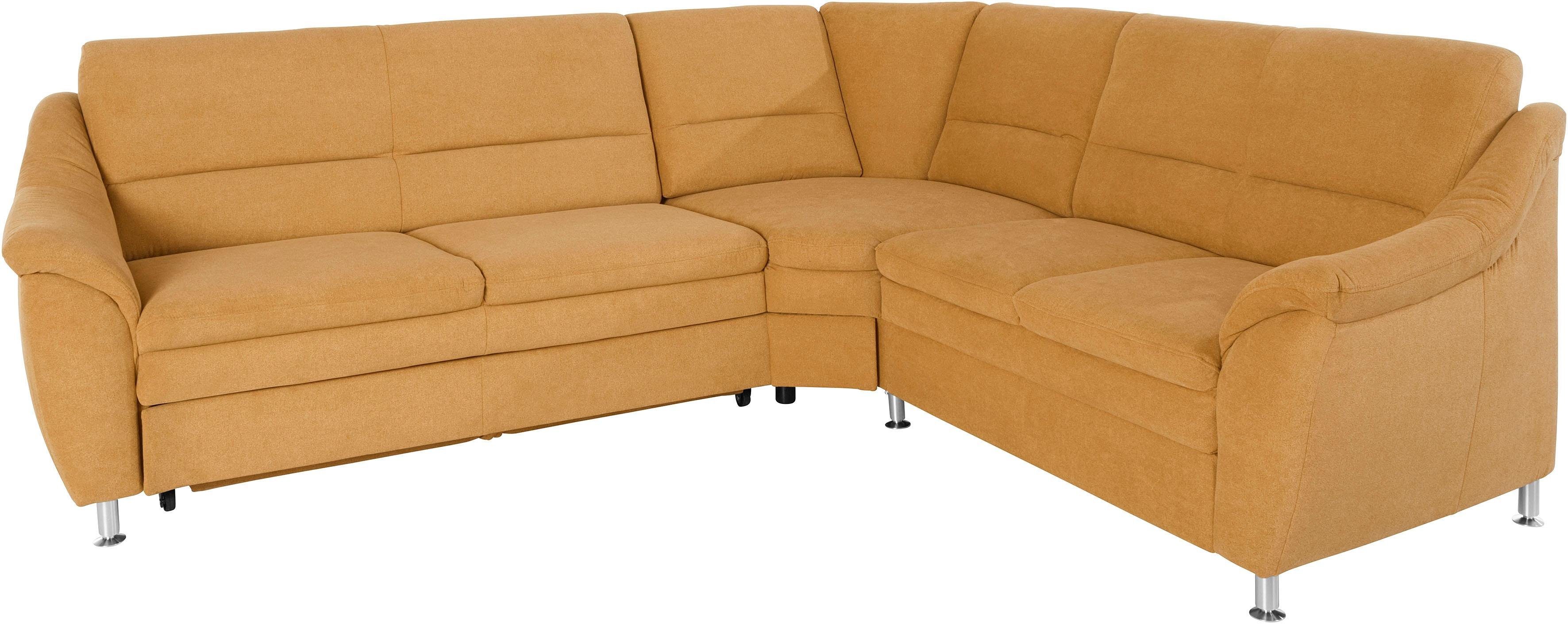 Places of Style Hoekbank Cardoso L-vorm met trapezehoek voor meer zitcomfort, naar keuze ook met slaapfunctie