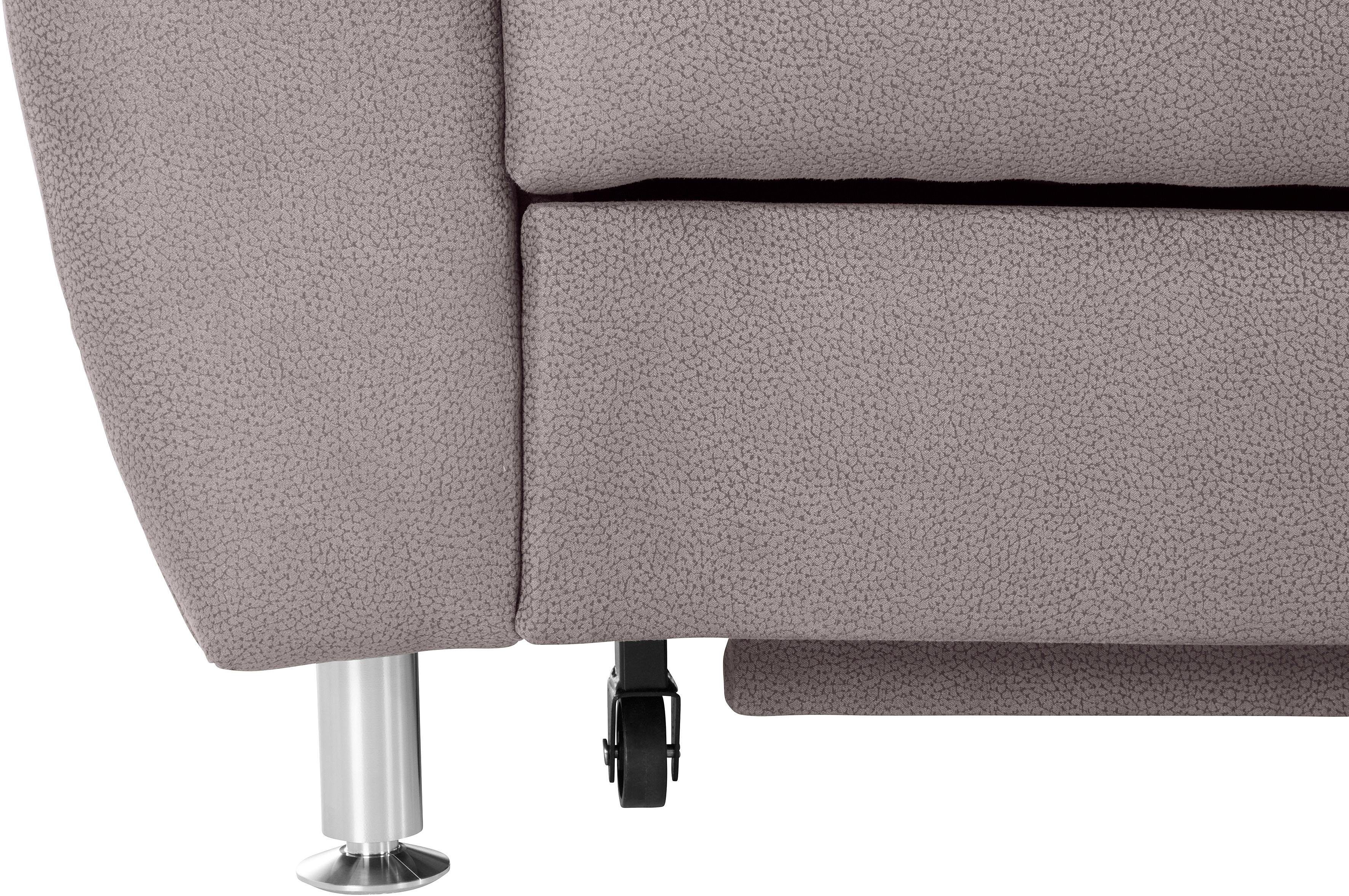 Places of Style Hoekbank Cardoso L-vorm met trapezehoek voor meer zitcomfort, naar keuze ook met slaapfunctie