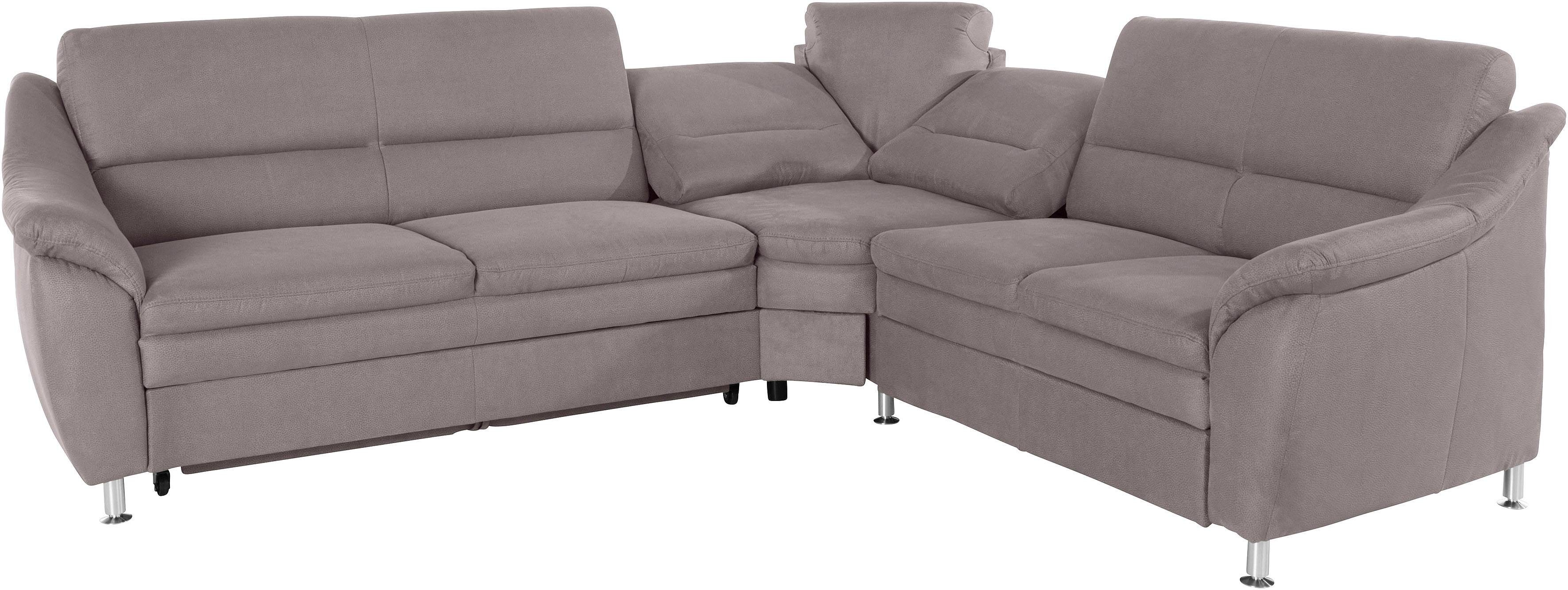 Places of Style Hoekbank Cardoso L-vorm met trapezehoek voor meer zitcomfort, naar keuze ook met slaapfunctie