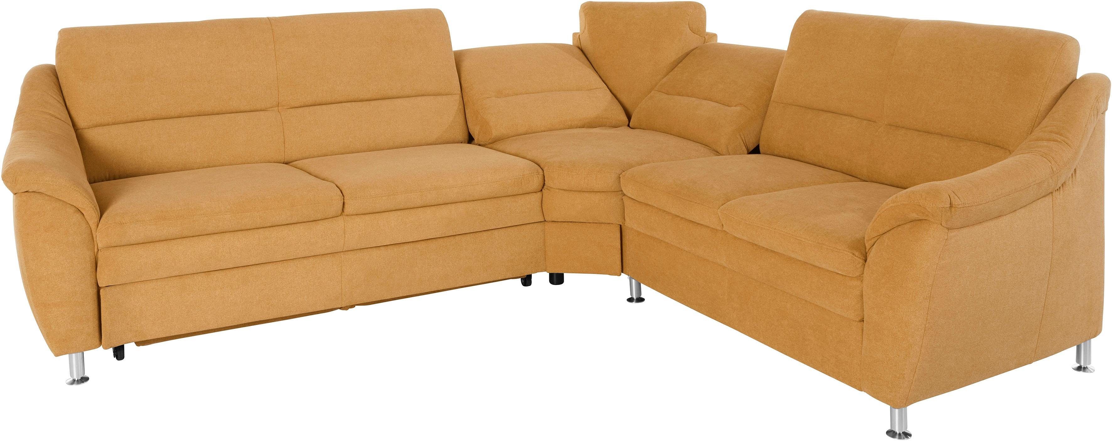 Places of Style Hoekbank Cardoso L-vorm met trapezehoek voor meer zitcomfort, naar keuze ook met slaapfunctie