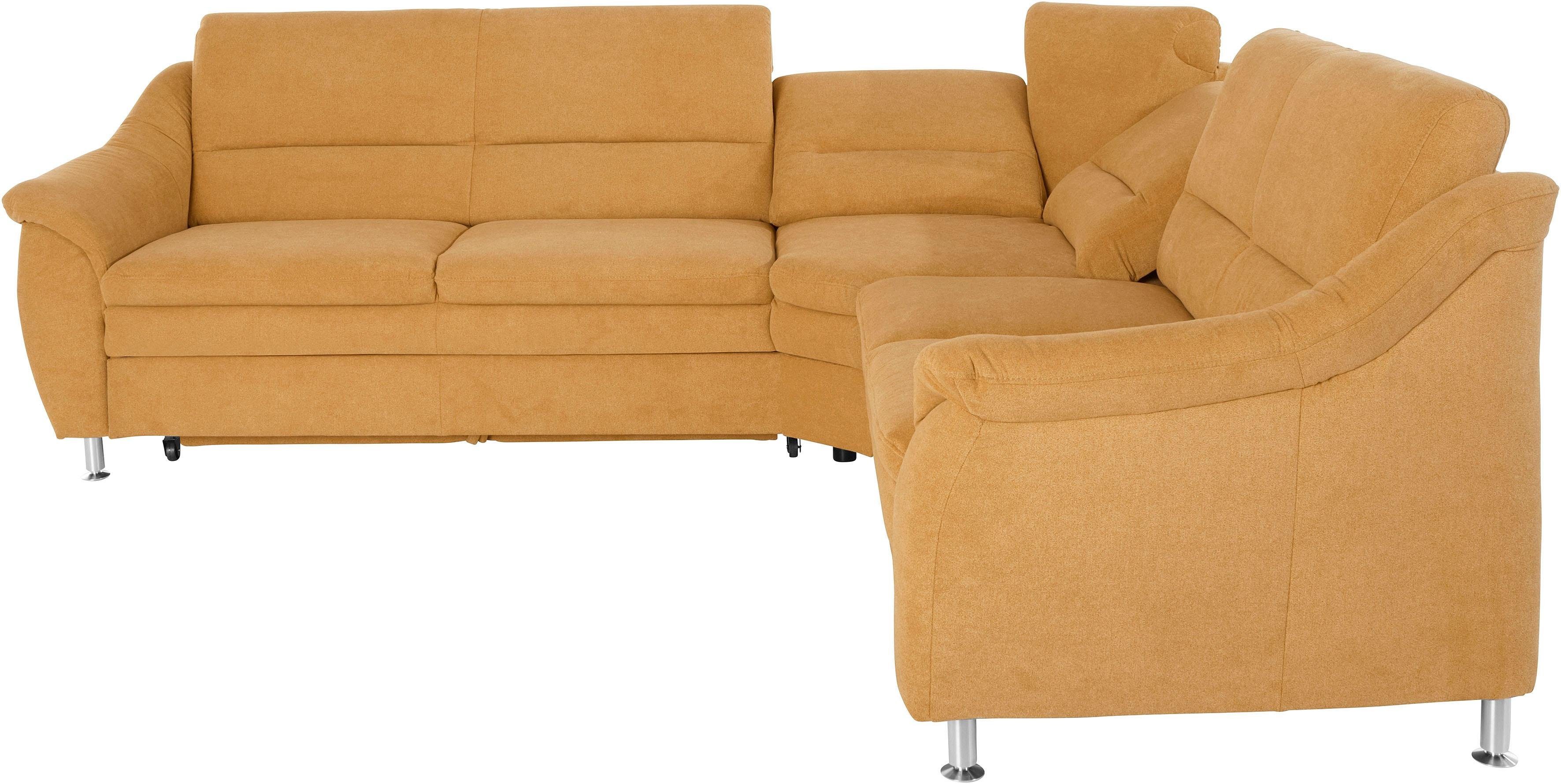 Places of Style Hoekbank Cardoso L-vorm met trapezehoek voor meer zitcomfort, naar keuze ook met slaapfunctie