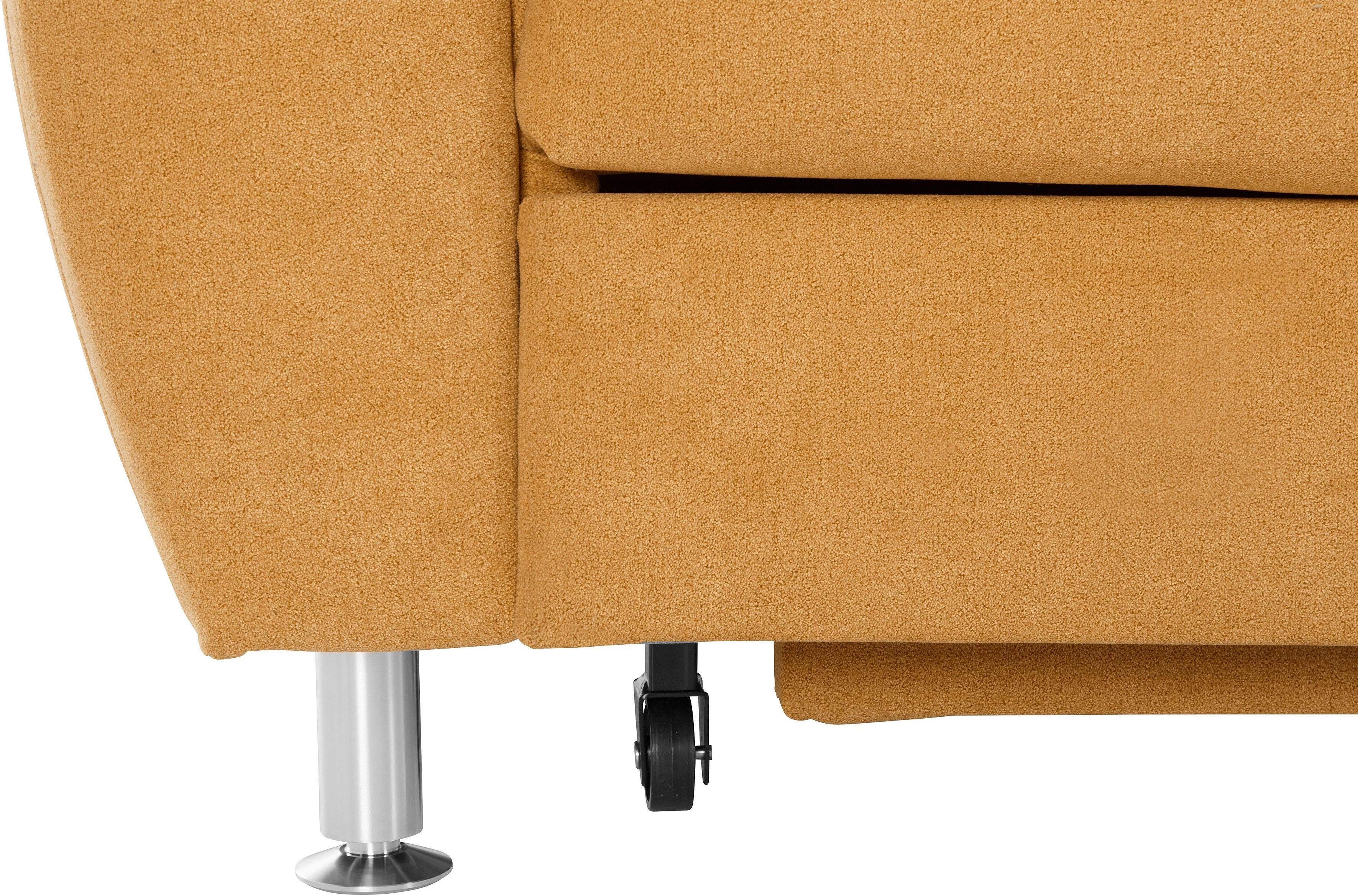 Places of Style Hoekbank Cardoso L-vorm met trapezehoek voor meer zitcomfort, naar keuze ook met slaapfunctie