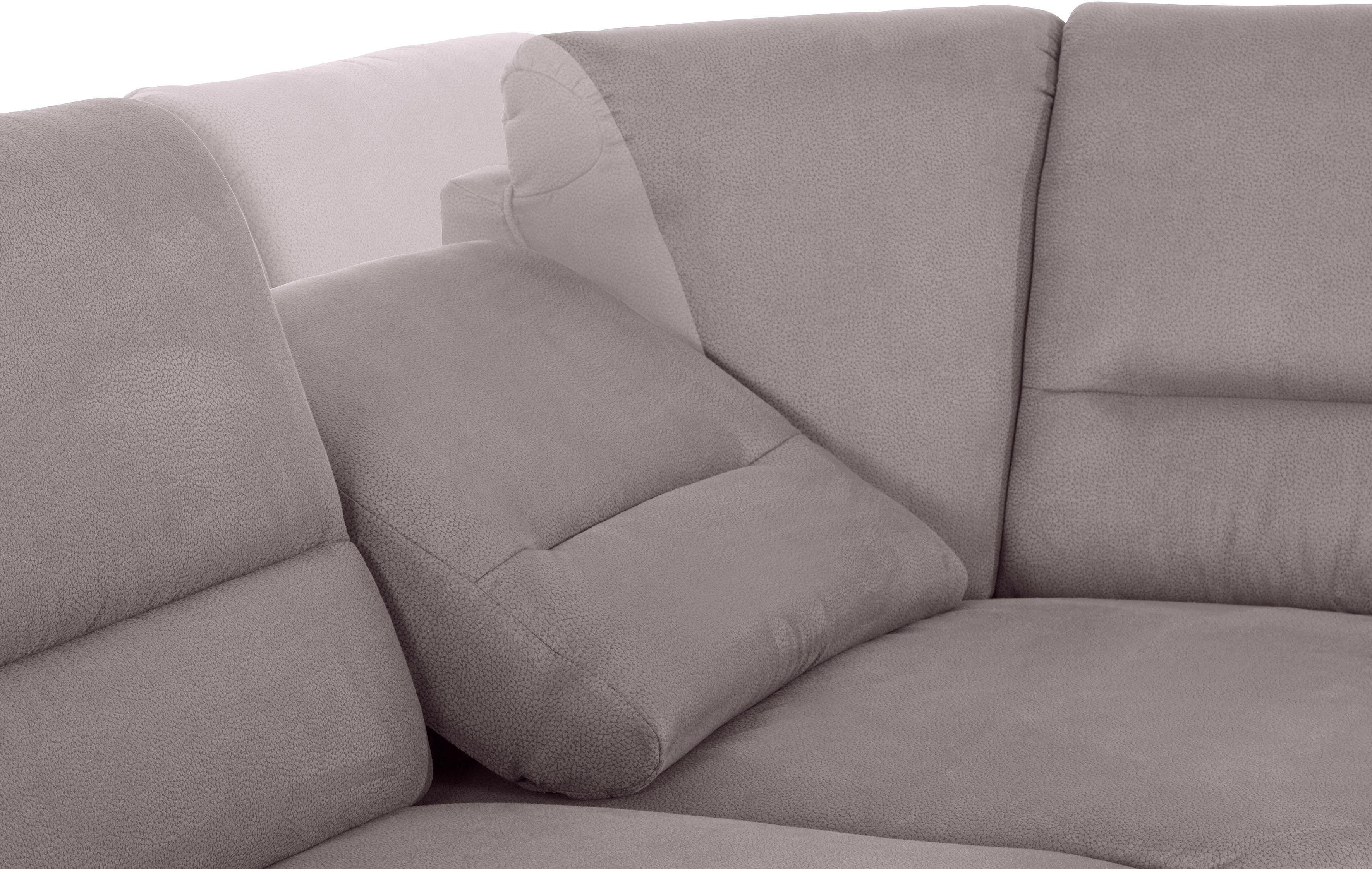 Places of Style Hoekbank Cardoso L-vorm met trapezehoek voor meer zitcomfort, naar keuze ook met slaapfunctie