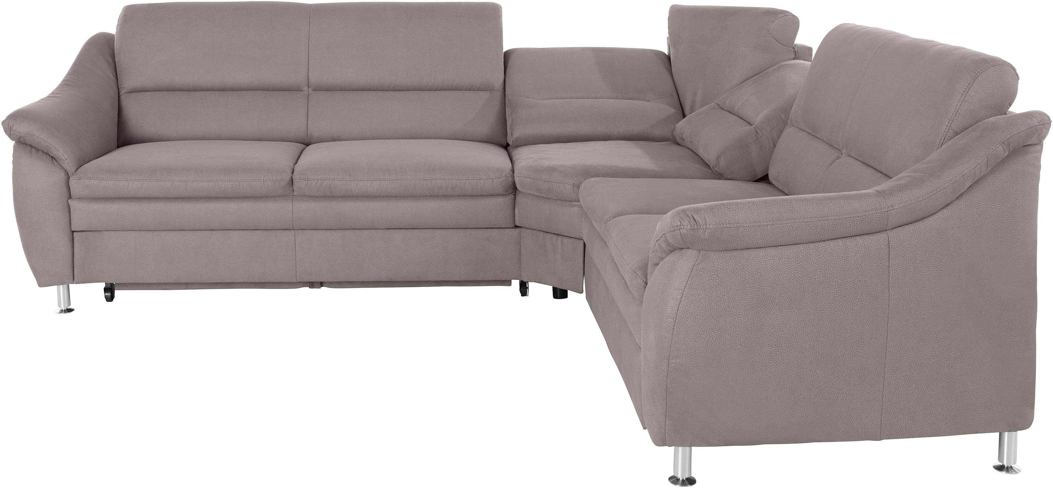Places of Style Hoekbank Cardoso L-vorm met trapezehoek voor meer zitcomfort, naar keuze ook met slaapfunctie