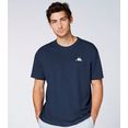 kappa t-shirt authentic veer met trendy ronde hals blauw