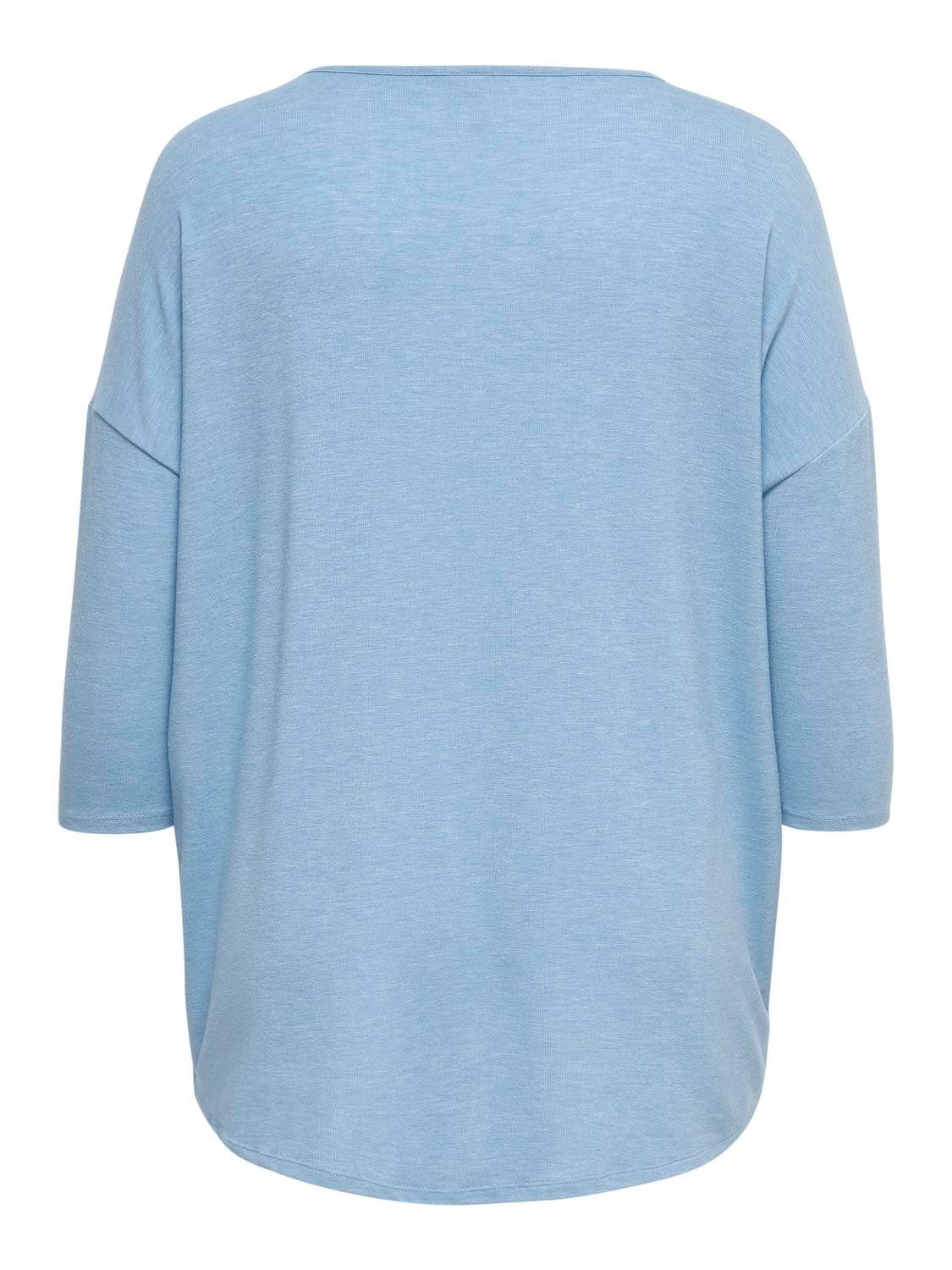 ONLY CARMAKOMA Shirt met 3/4-mouwen CARLAMOUR 3/4 TOP JRS NOOS