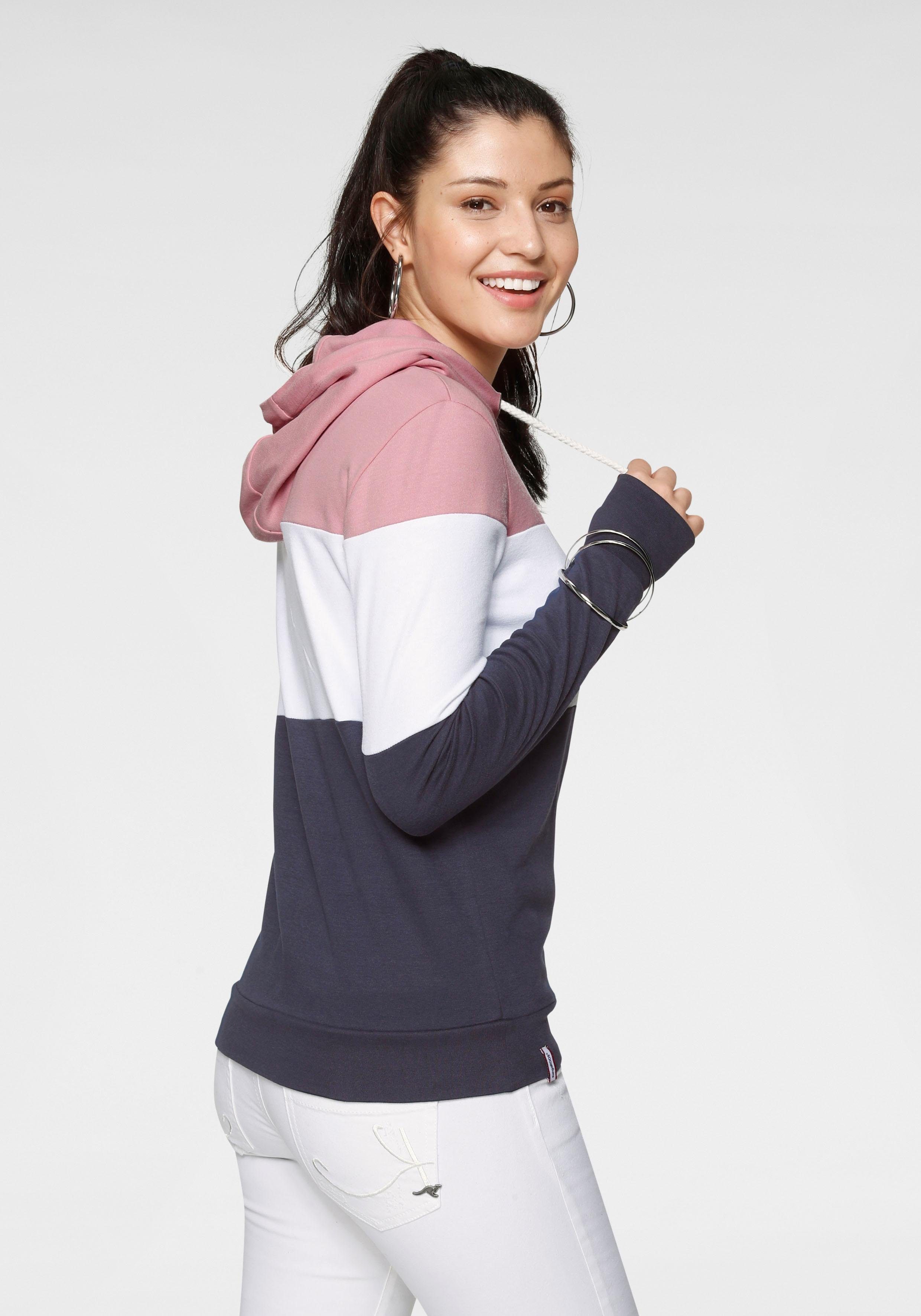 KangaROOS Hoodie Lange mouwen met duimgaten, figuurvolgend