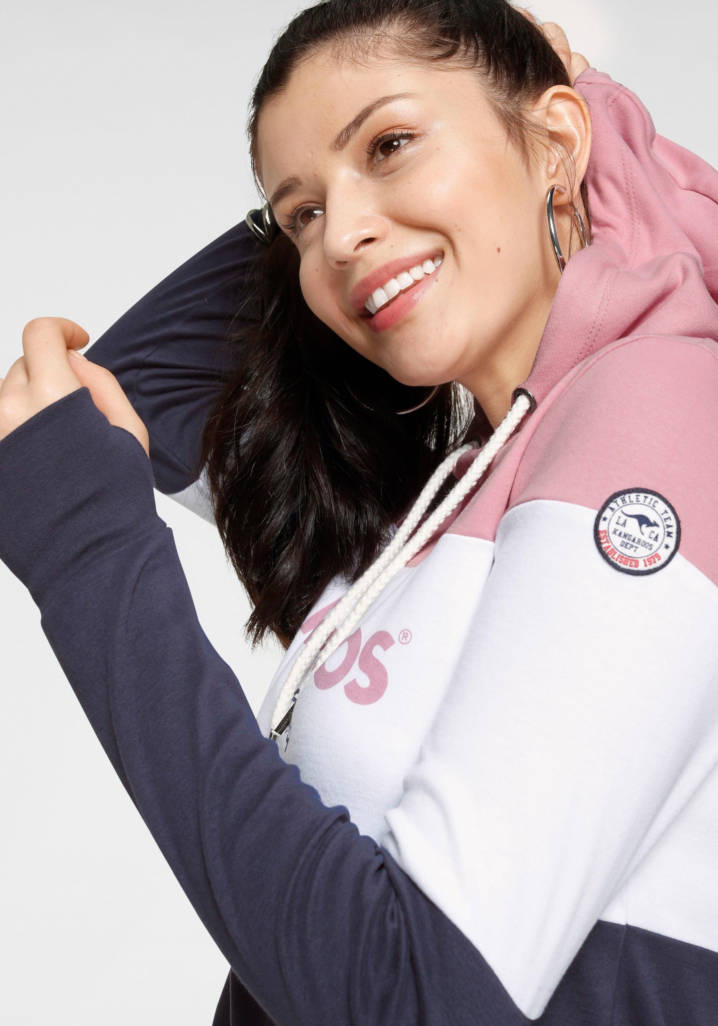 KangaROOS Hoodie Lange mouwen met duimgaten, figuurvolgend