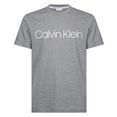 calvin klein t-shirt cotton front logo met groot calvin klein- opschrift grijs