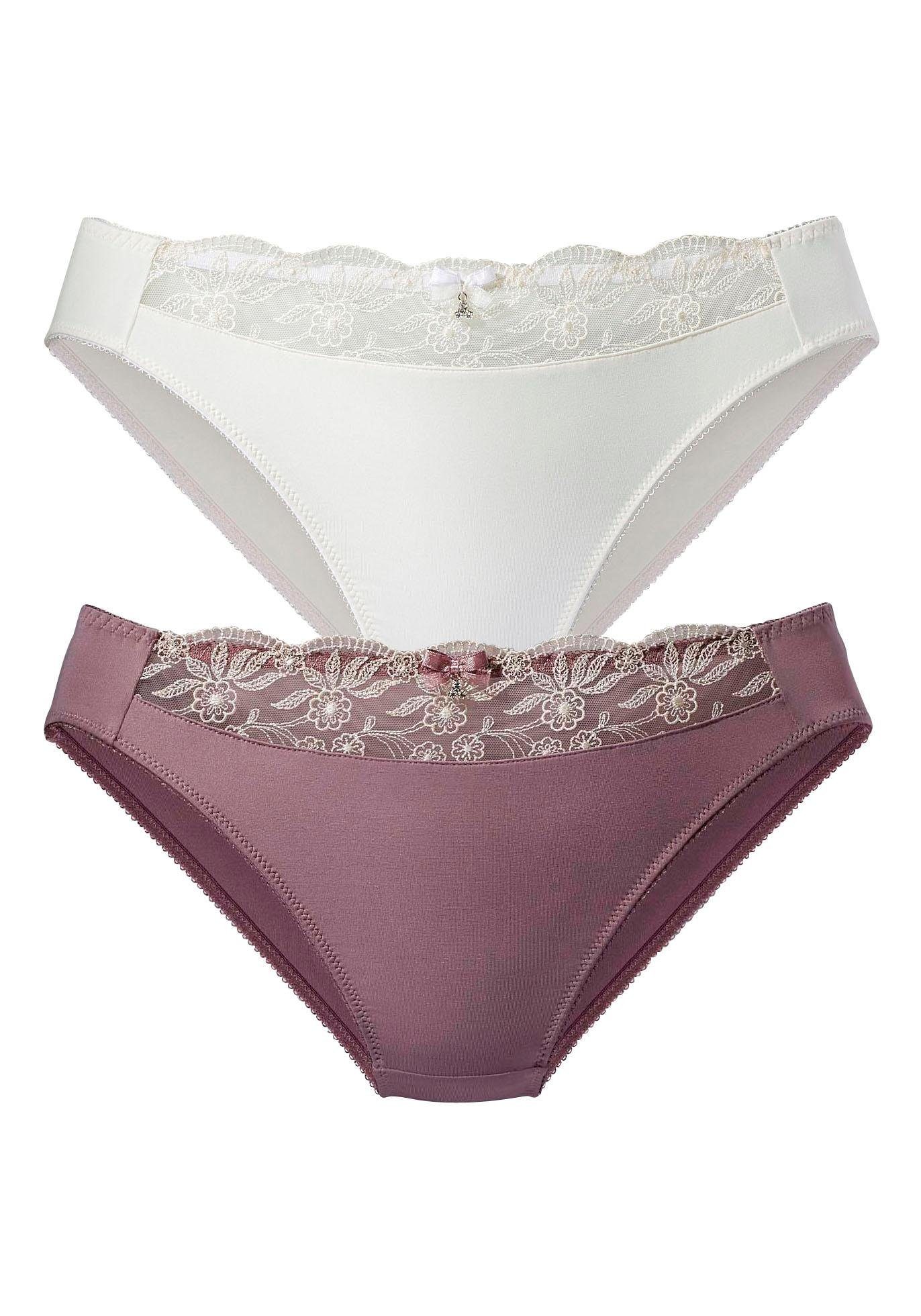 Nuance Slip met mooie borduurkant (set, 2 stuks)