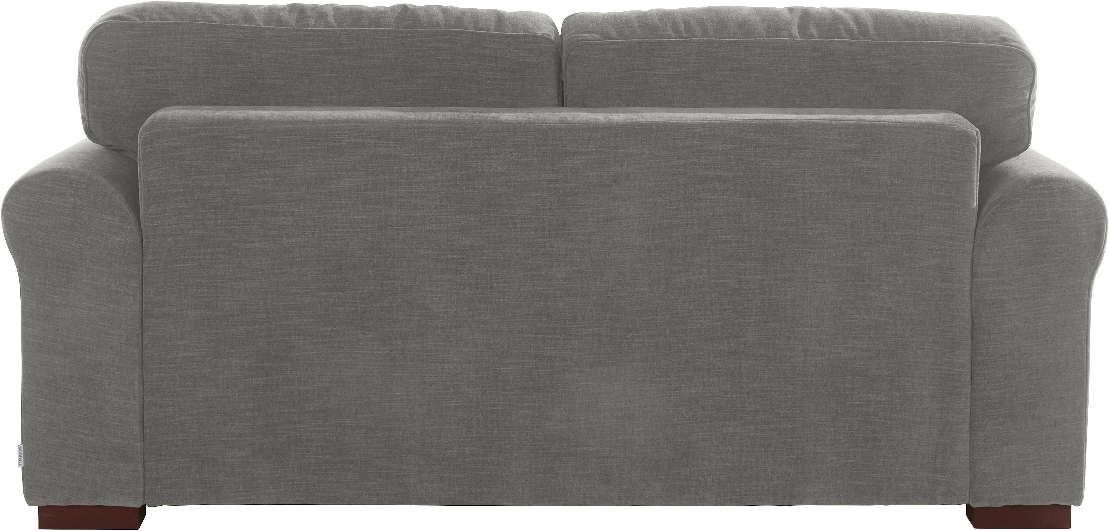 Home affaire 2-zitsbank Broughton zacht zitcomfort, incl. 2 sierkussens, opstaande naad