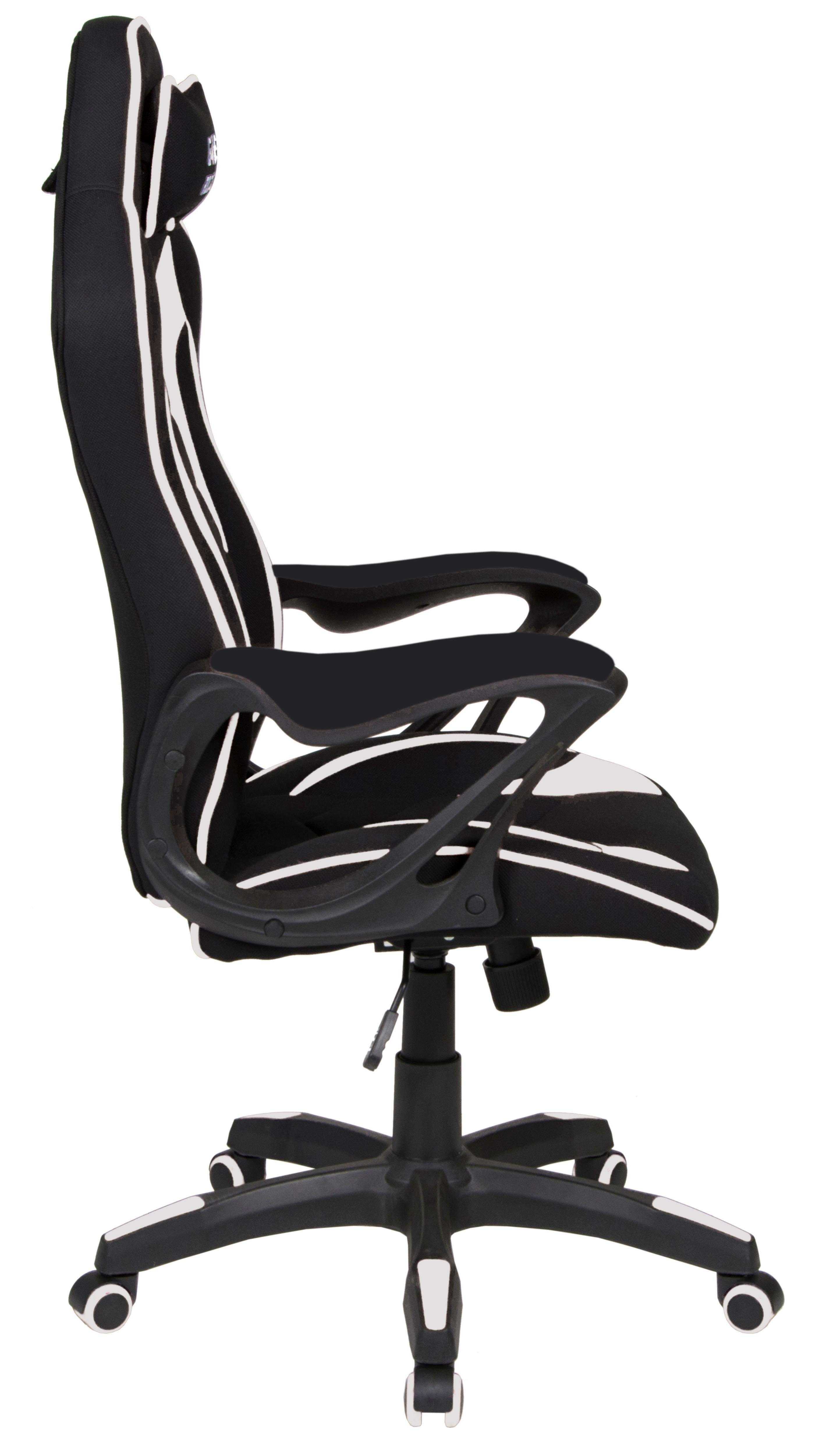 Duo Collection Gamingstoel Game-Rocker R-10 comfortabele bureaustoel met nekkussen & draaifunctie