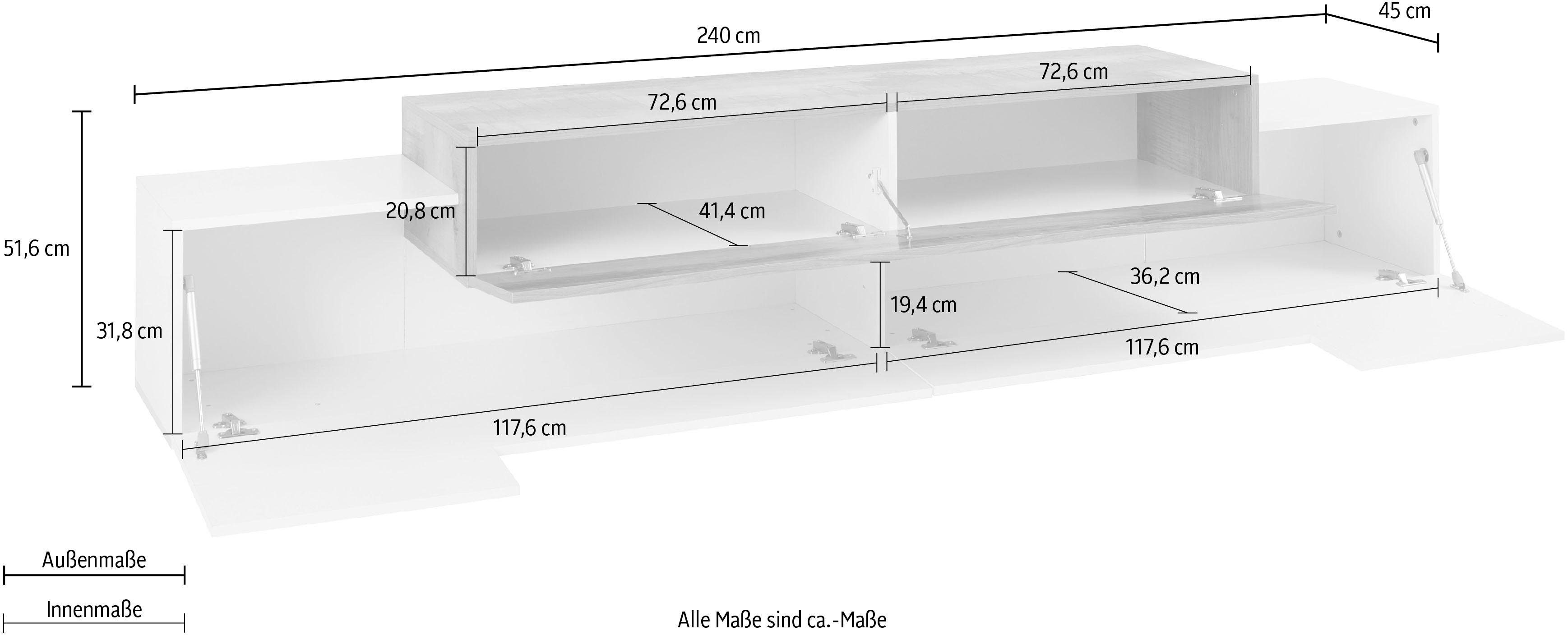 INOSIGN Tv-meubel Coro, lowboard, TV-commode, TV-meubelen, TV-bank