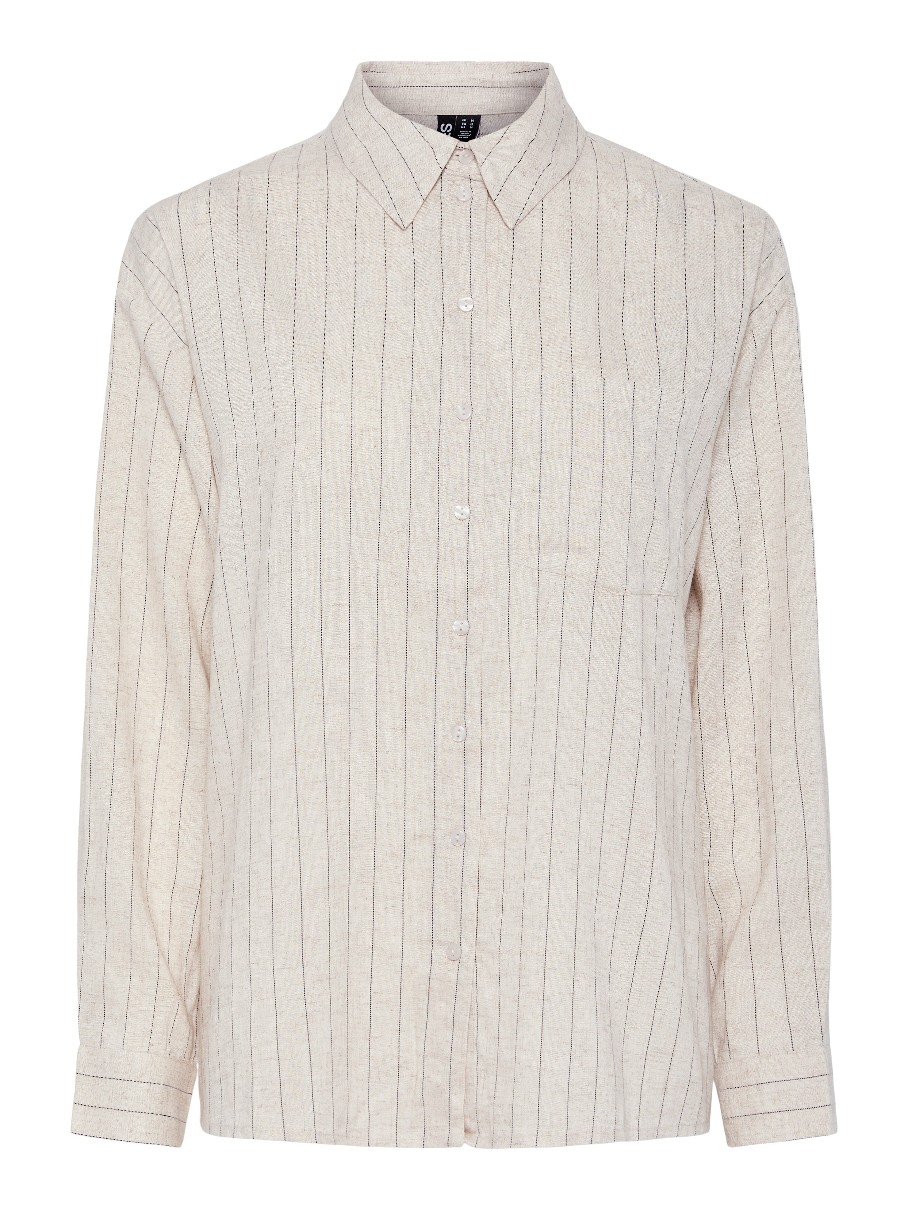 pieces Overhemdblouse PCPIA LS LOOSE SHIRT WVN NOOS