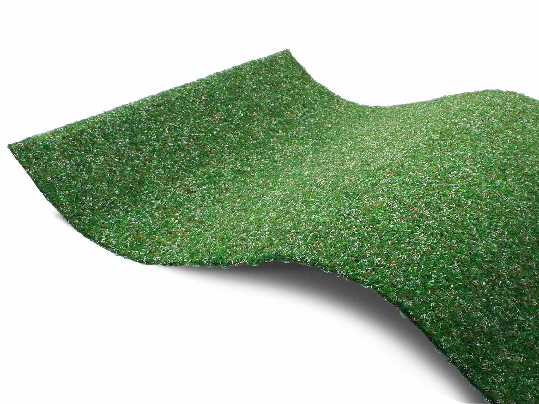 primaflor-ideen in textil kunstgras green gazontapijt, blauw, met noppen groen