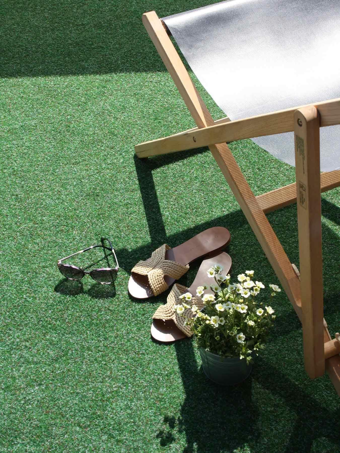 Primaflor-Ideen in Textil Kunstgras GREEN, Made in Netherlands Gazontapijt, blauw, met noppen