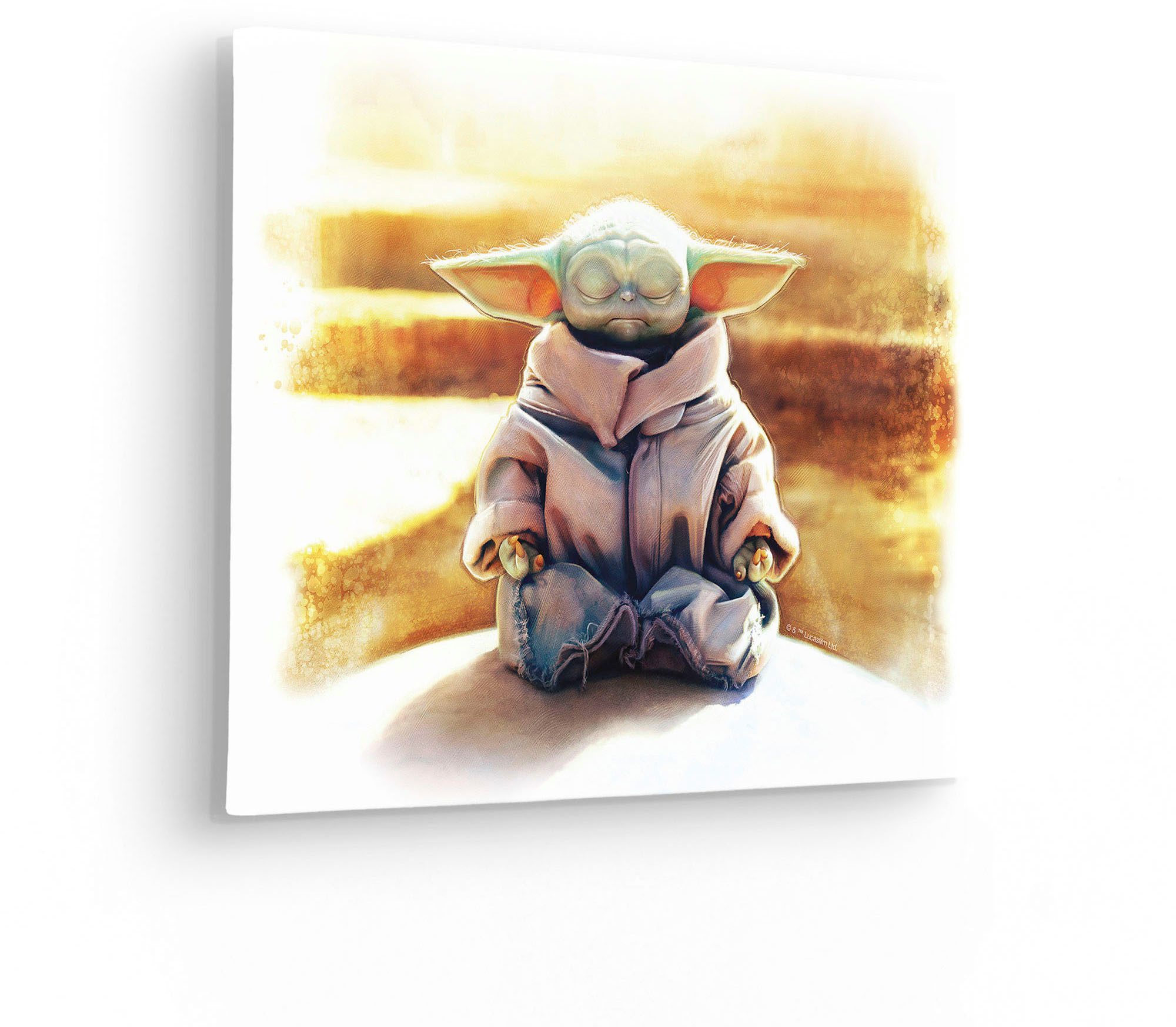 Komar Artprint op linnen The Mandalorian Grogu Meditation King - afm. 40 x 30 cm (1 stuk)