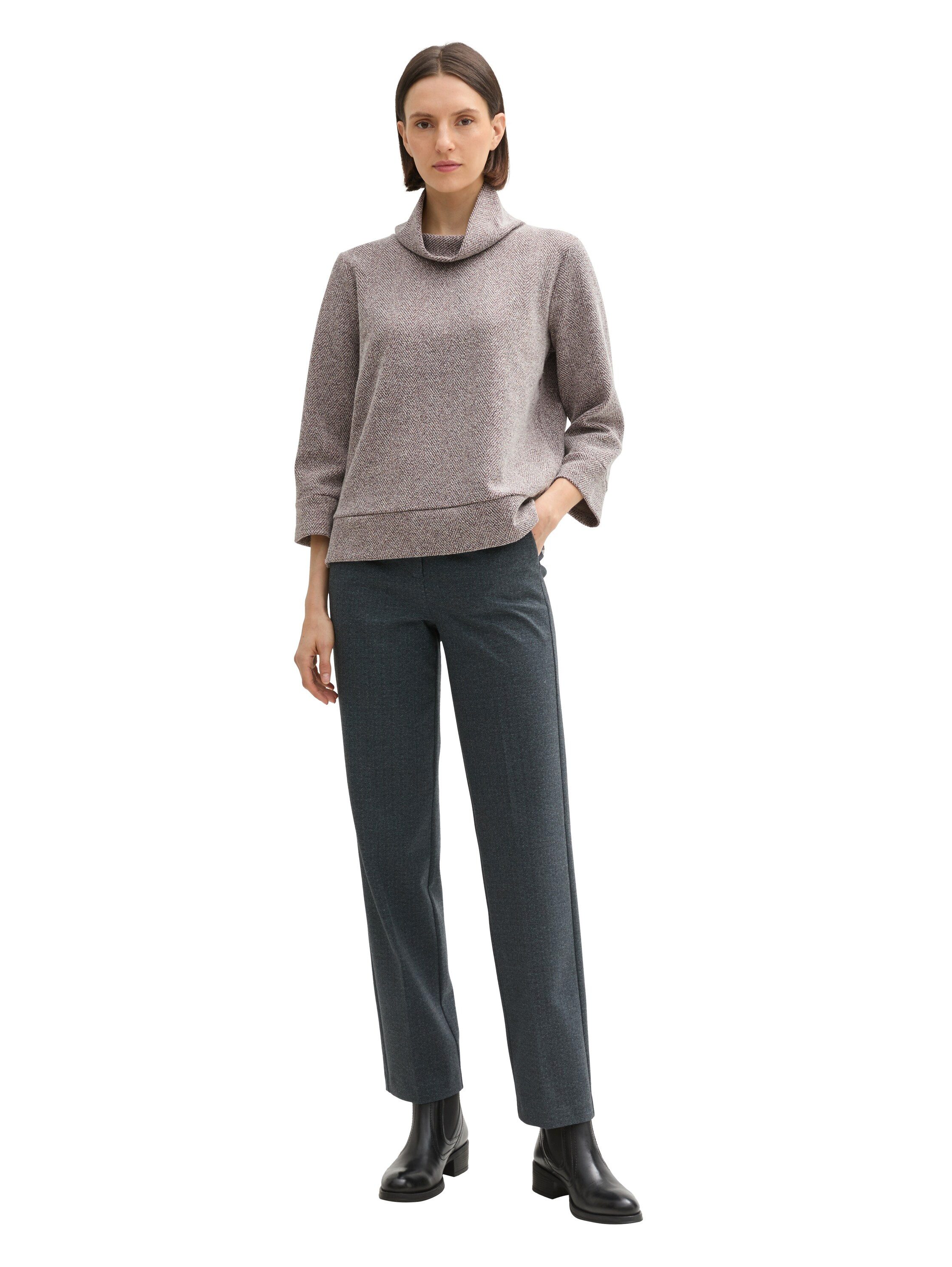Tom Tailor Sweatshirt met watervalkraag