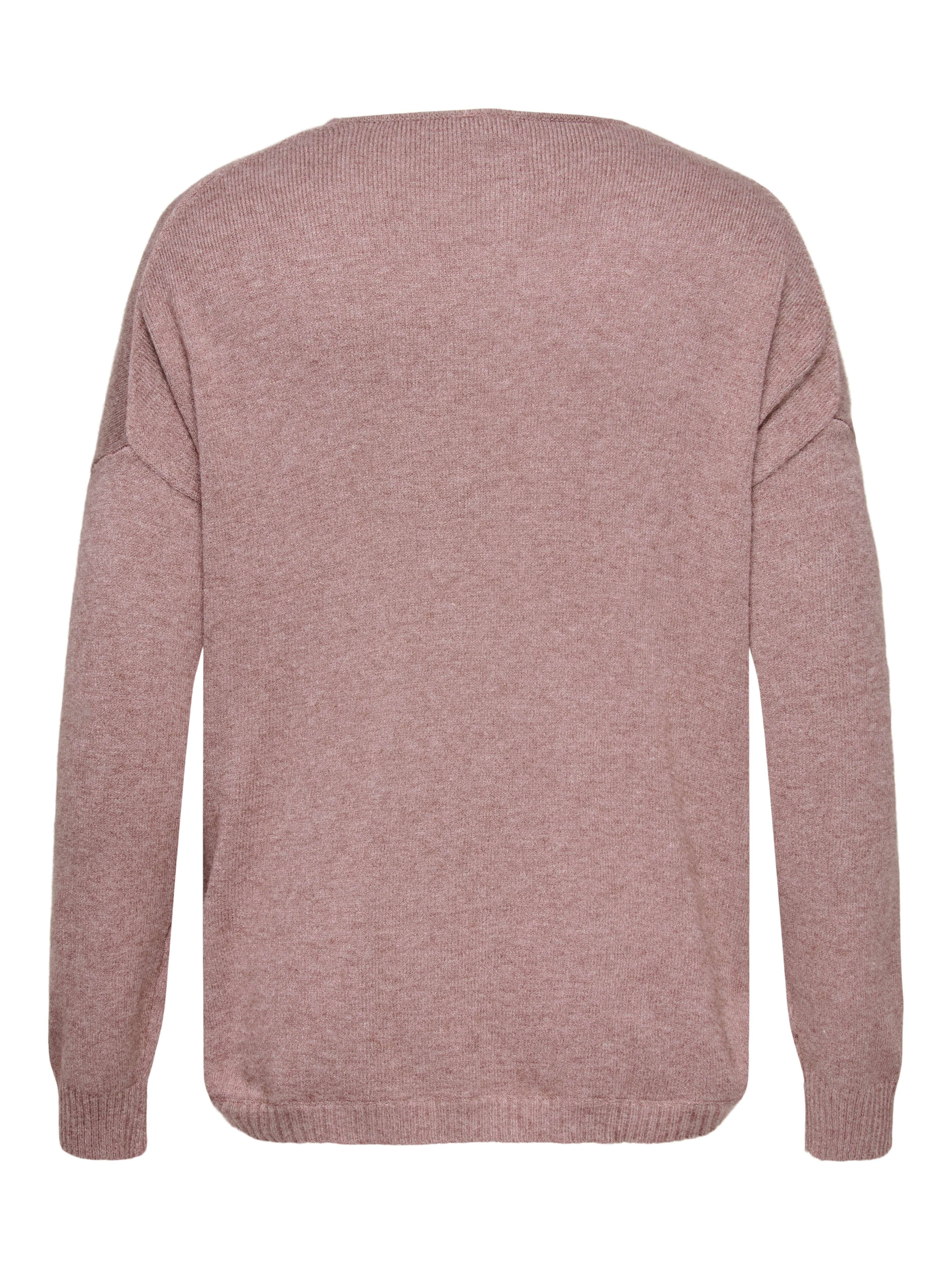 ONLY CARMAKOMA Trui met V-hals CARMARGARETA LS PULLOVER KNT NOOS