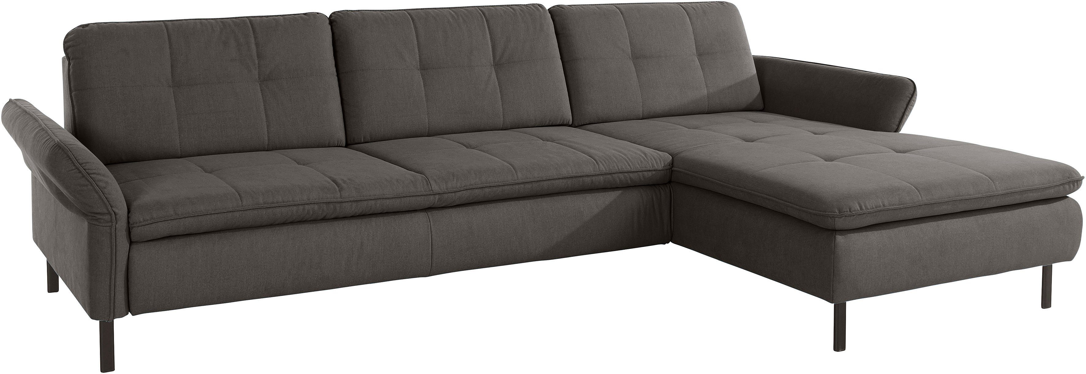 INOSIGN Hoekbank Birkholm L-vorm Verstelbare armleuningen, ook in Easy Clean bekleding - met water te reinigen