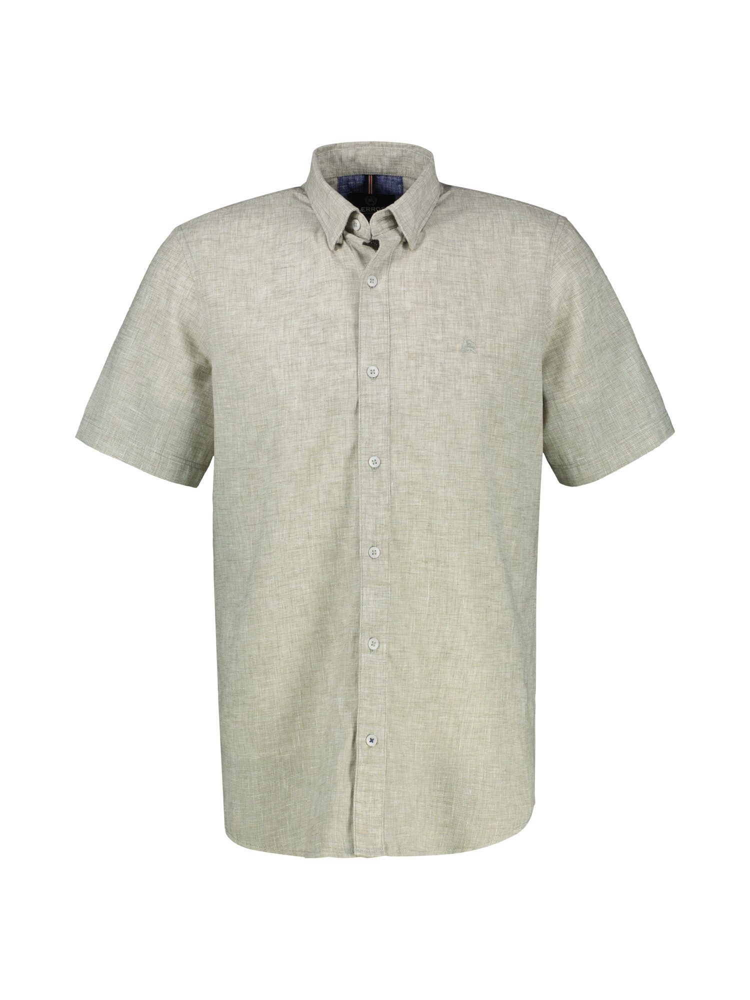 Lerros Overhemd met korte mouwen LERROS kortarmig overhemd met verborgen button-down kraag