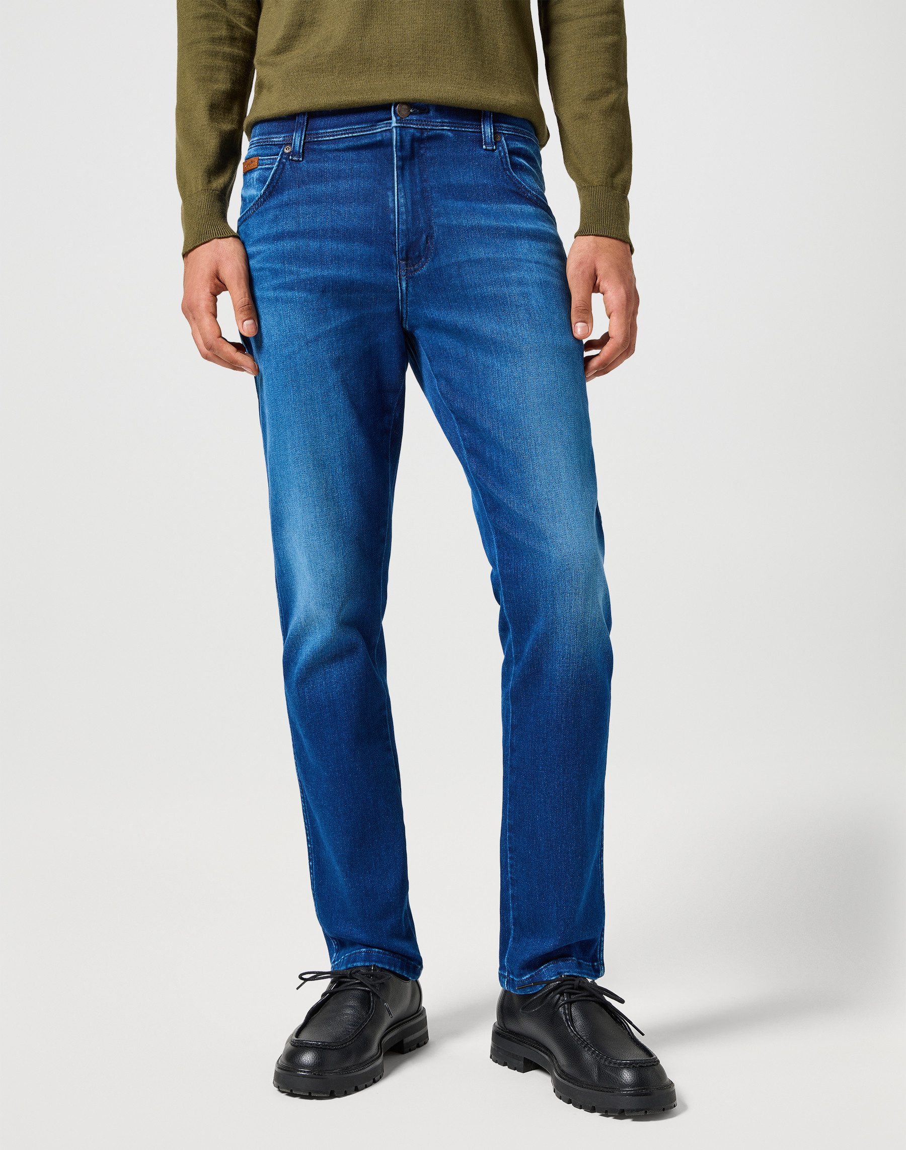 Wrangler 5-pocket jeans TEXAS SLIM FREE TO STRETCH Vrij om te rekken materiaal.