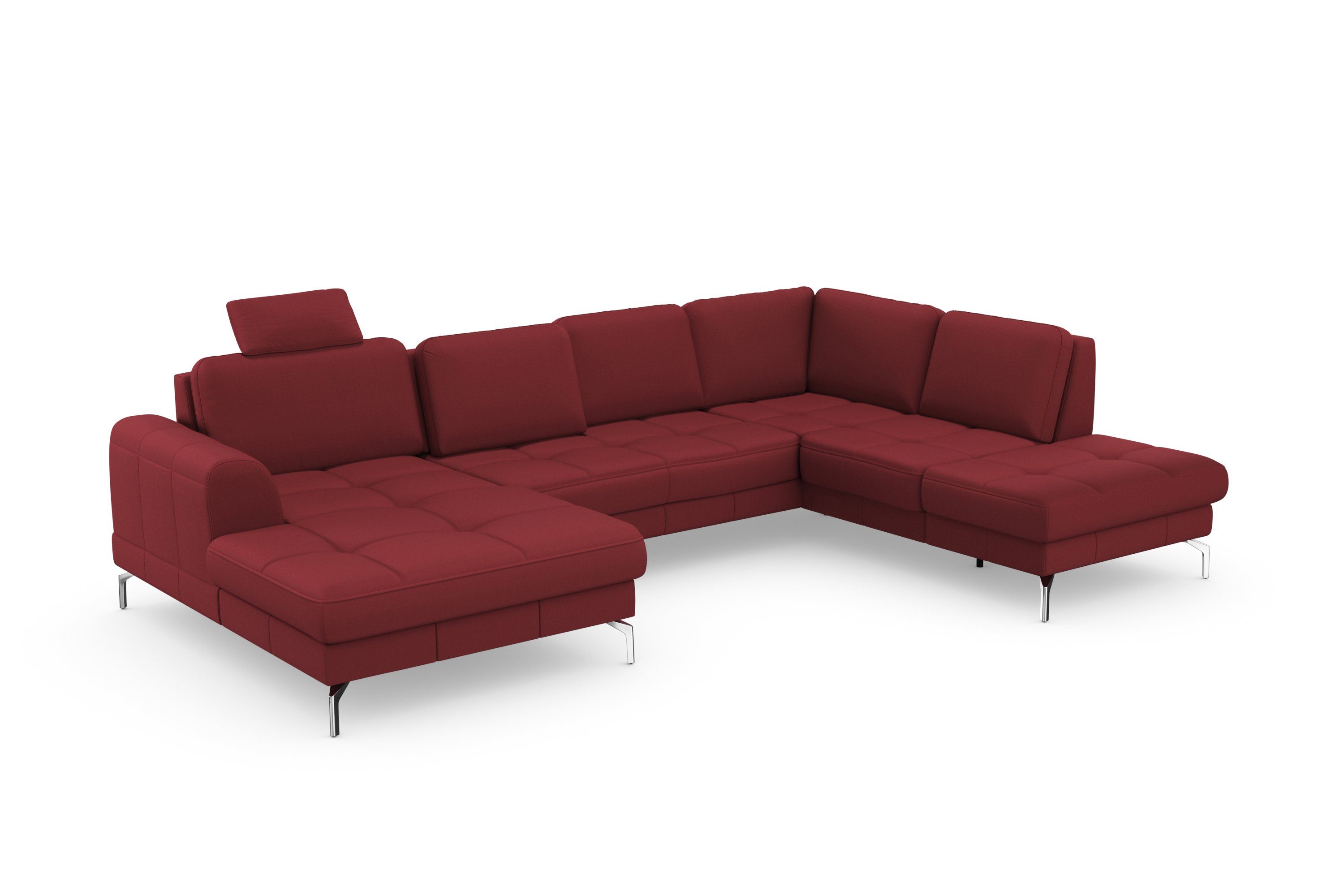 sit&more Zithoek Bendigo U-vorm inclusief zitdiepteverstelling, bodemvrijheid 15 cm, in 2 pootkleuren