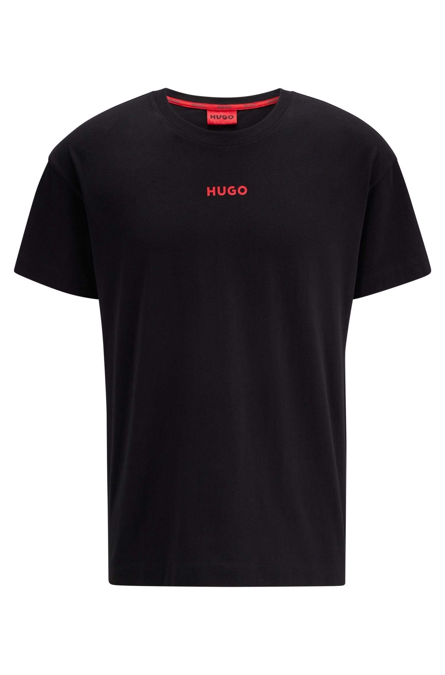 HUGO underwear Shirt met ronde hals Linked T-Shirt met hugo logo-opdruk op de borst
