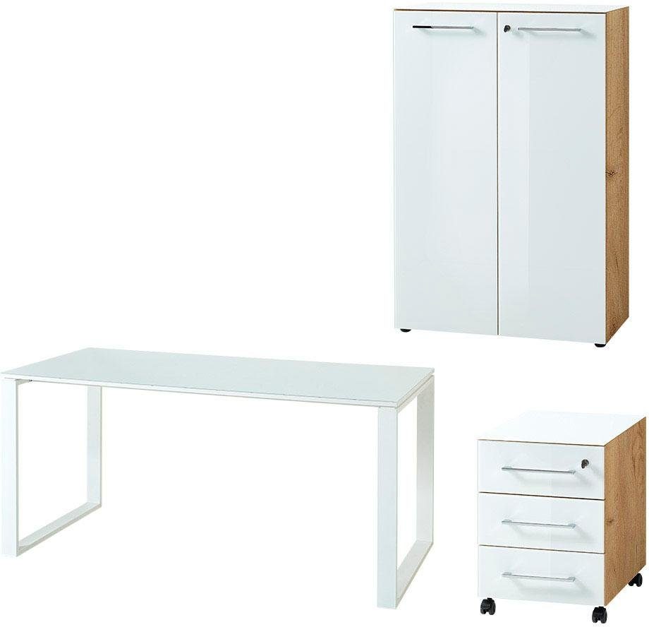 GERMANIA Kantoormeubelset GW-Monteria (set, 3-delig) kantoorsets wit