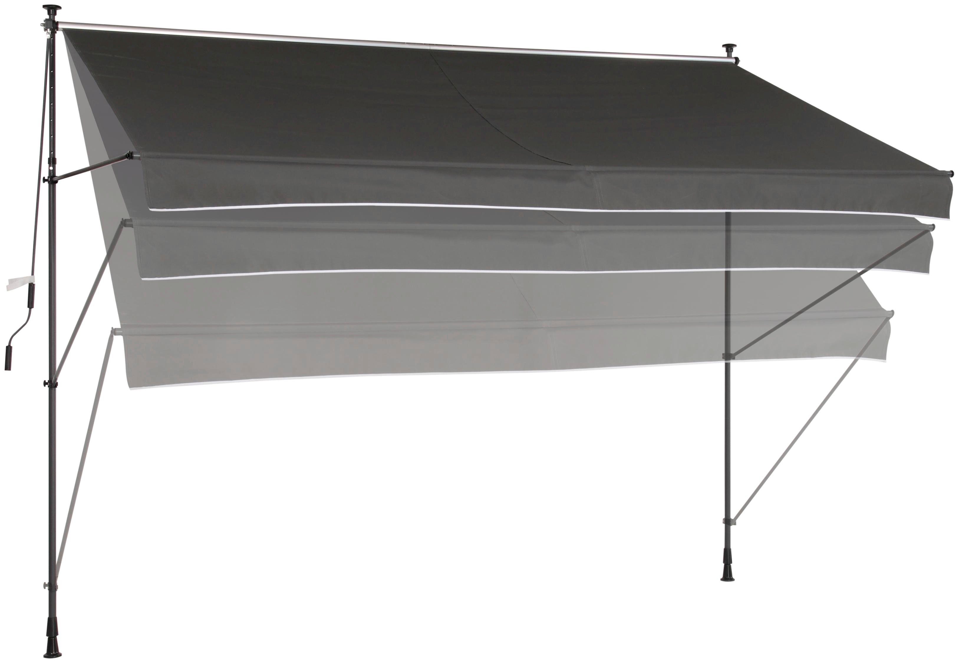 KONIFERA Klemzonnescherm Breedte/ uitval: 200x120 cm