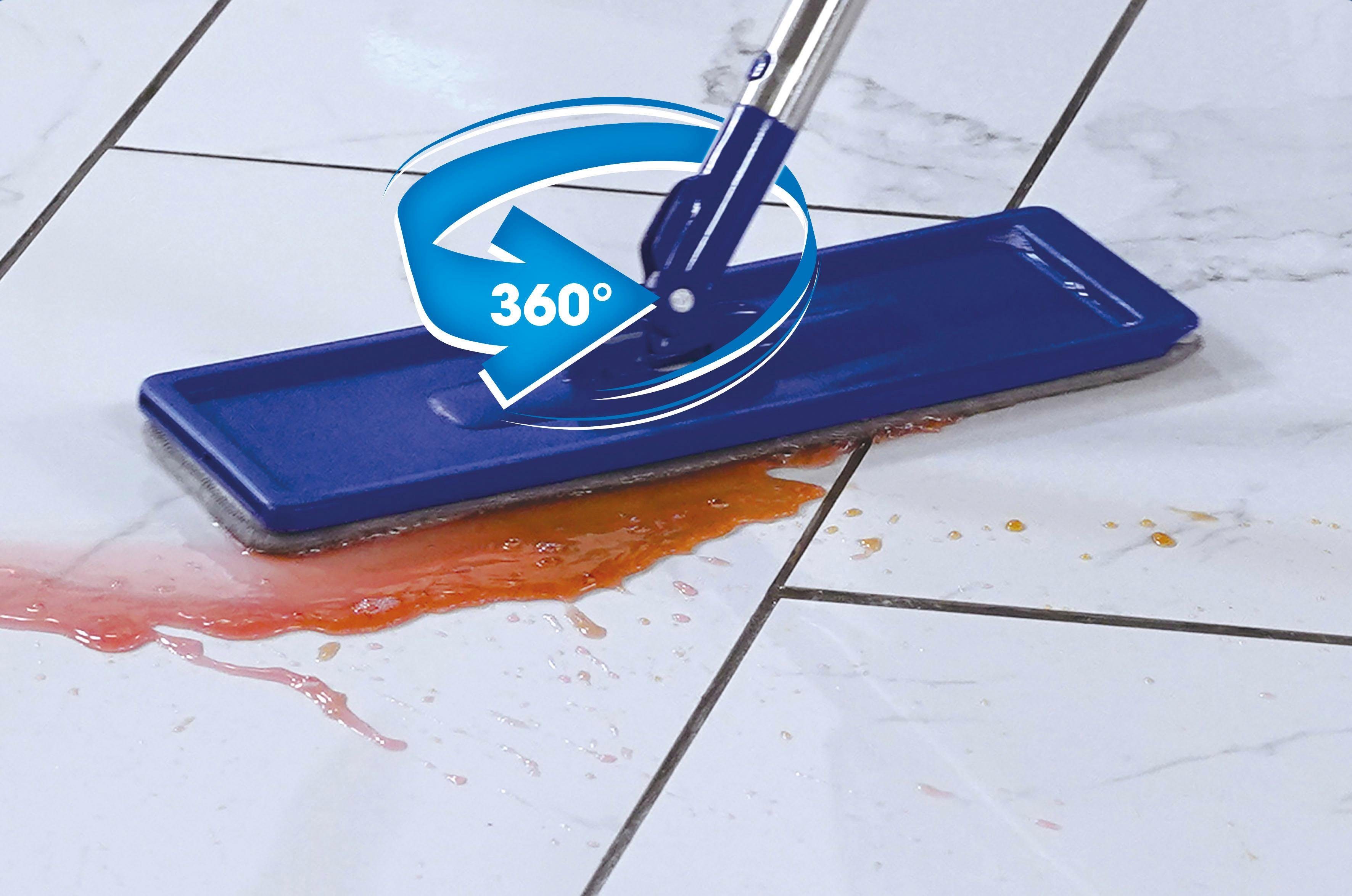 MediaShop Vloerwisserset Livington Touchless Mop inclusief dubbele emmer en microvezelpad, 2,7 liter