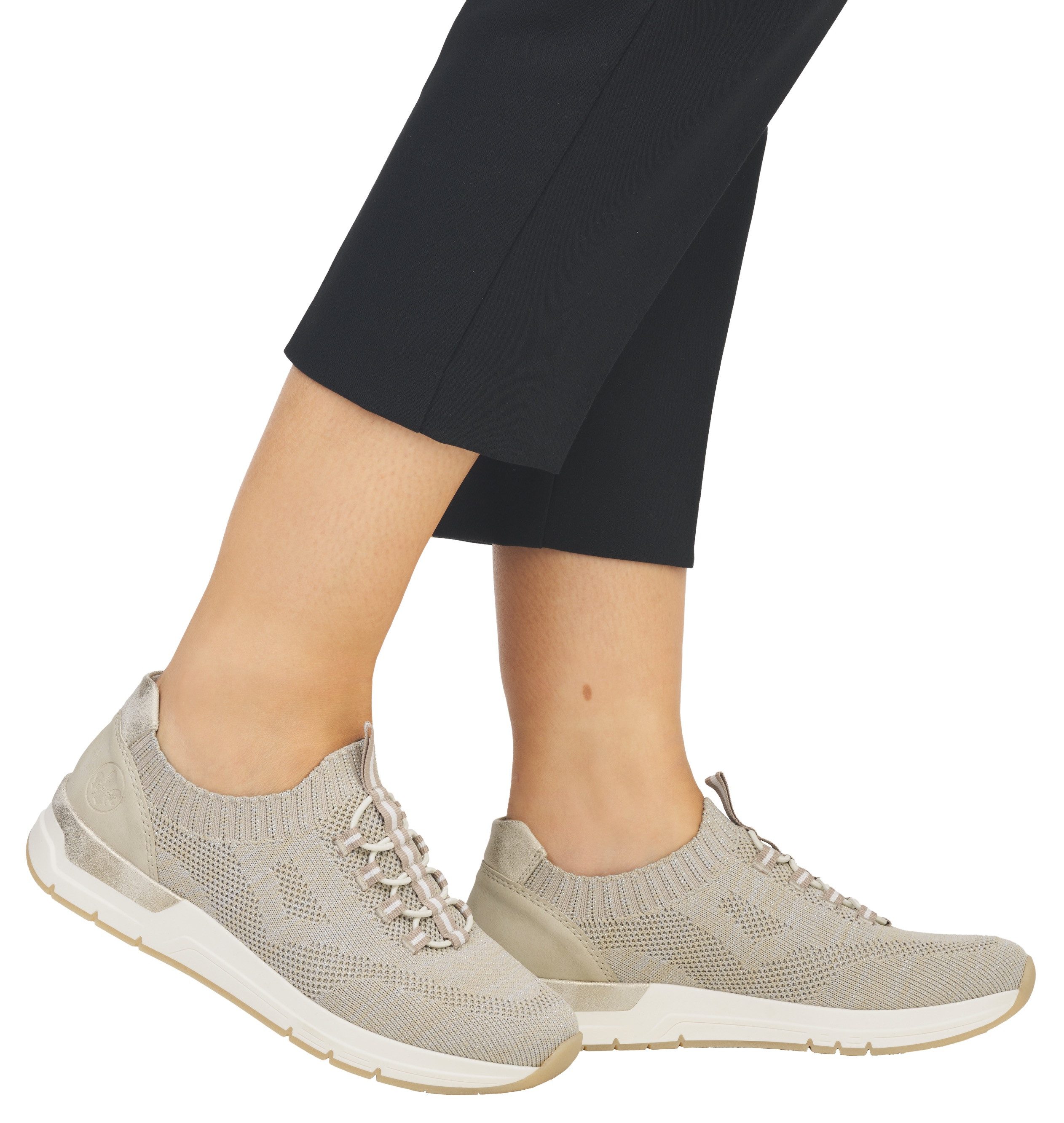 Rieker Slip-on sneakers , slippers, instapschoen, lage schoen, vrijetijdssneaker met aantrek lus