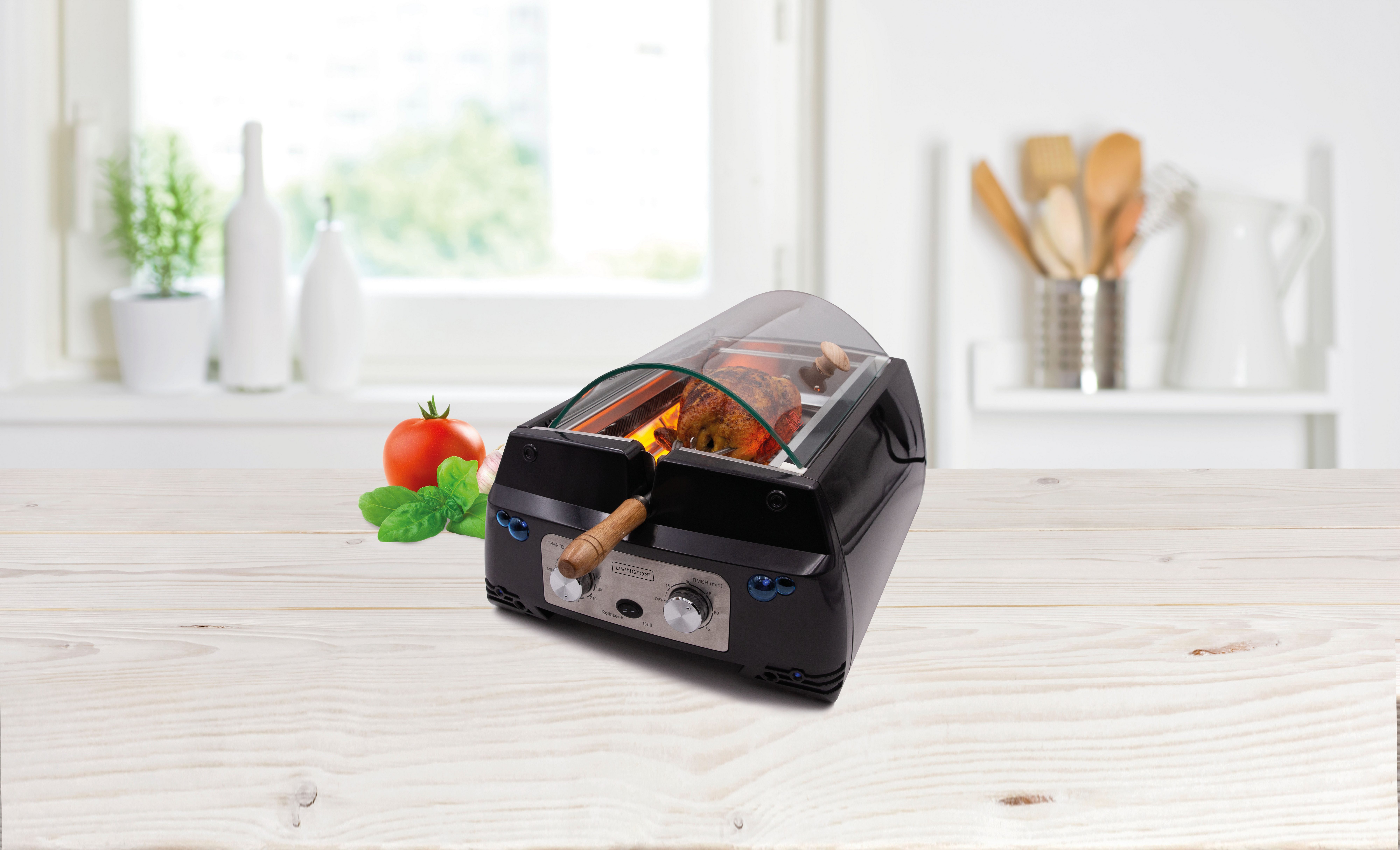 LIVINGTON Tafelgrill Rotisserie Chef