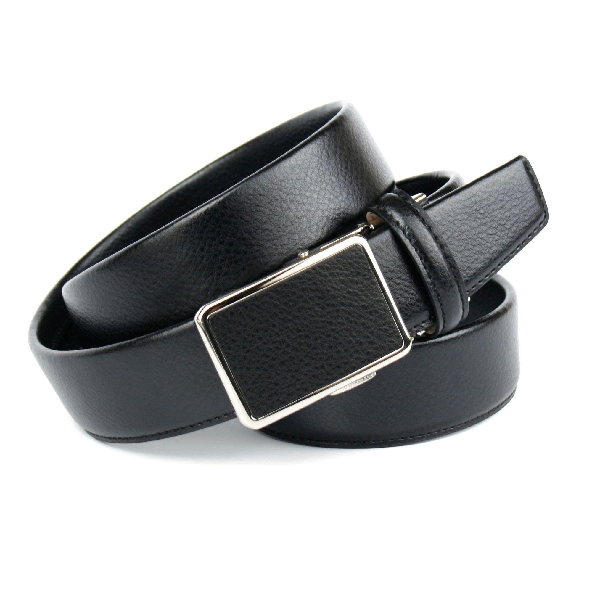 Anthoni Crown Leren riem met unieke sluittechniek