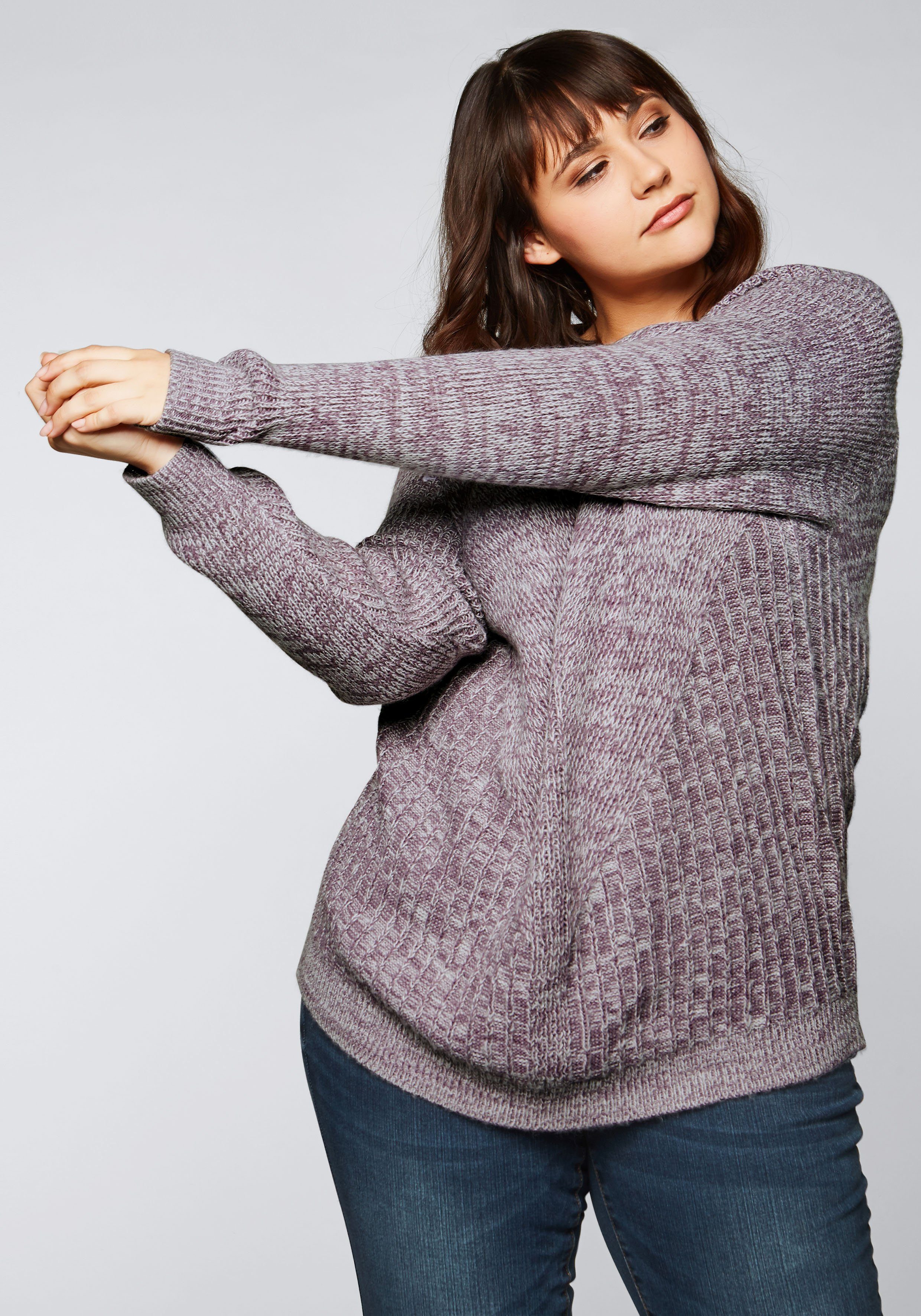 Sheego Casual trui met ronde hals makkelijk gevonden | OTTO sheego Casual SHEEGO CASUAL zachte trui van chenille